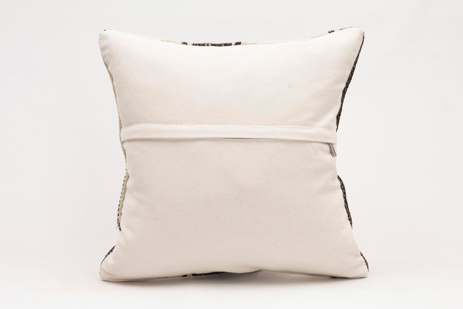 16x16 inches (40x40 cm) Kilim Pillow | KILIM WHOLESALE - Vintage Handmade Pillows - Vintage Handmade Kilim Rugs - It is 100% wool. Artistic and historical rugs. Old handwoven rugs. - Online hand woven rugs and kilim cushions sales. Shipping to a