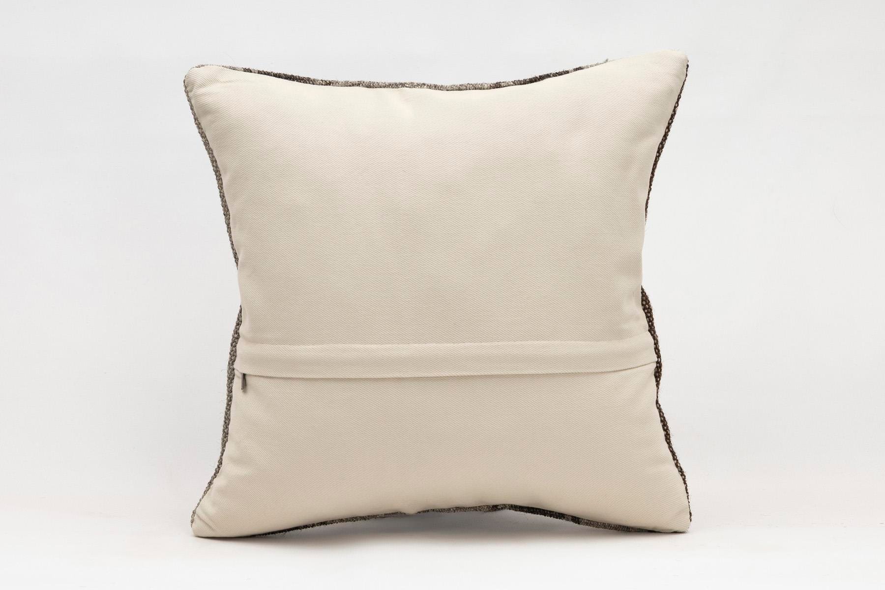 16x16 inches (40x40 cm) Kilim Pillow | KILIM WHOLESALE - Vintage Handmade Pillows - Vintage Handmade Kilim Rugs - It is 100% wool. Artistic and historical rugs. Old handwoven rugs. - Online hand woven rugs and kilim cushions sales. Shipping to a