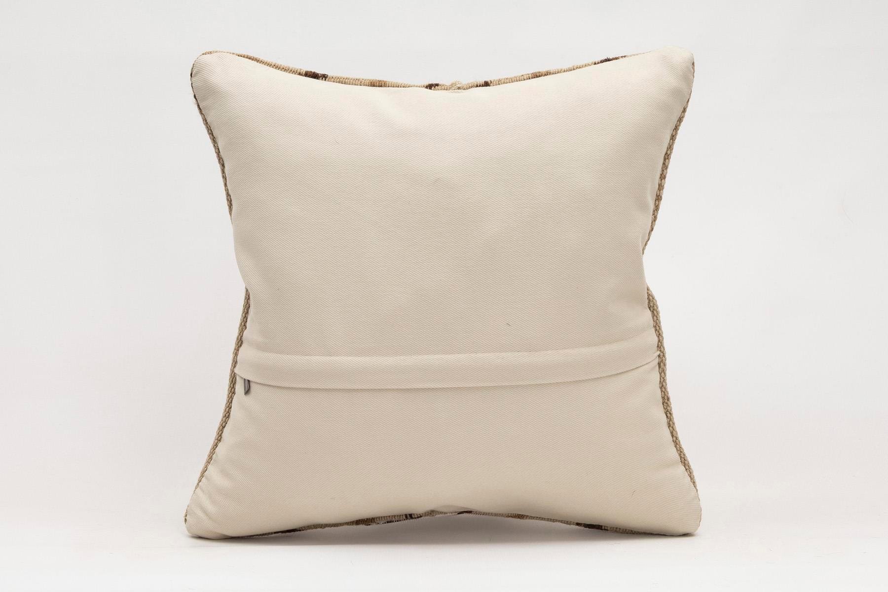 16x16 inches (40x40 cm) Kilim Pillow | KILIM WHOLESALE - Vintage Handmade Pillows - Vintage Handmade Kilim Rugs - It is 100% wool. Artistic and historical rugs. Old handwoven rugs. - Online hand woven rugs and kilim cushions sales. Shipping to a