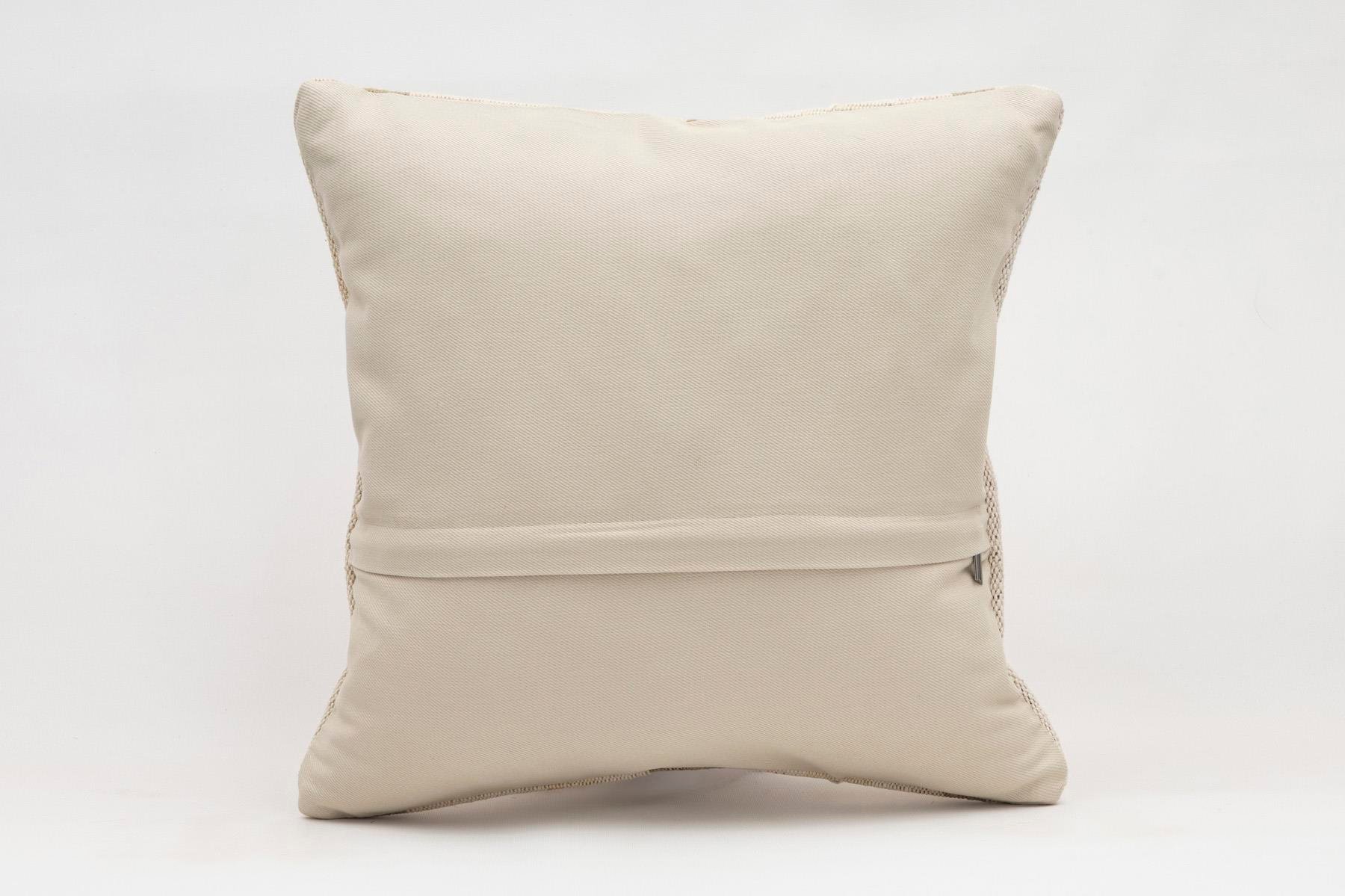 16x16 inches (40x40 cm) Kilim Pillow | KILIM WHOLESALE - Vintage Handmade Pillows - Vintage Handmade Kilim Rugs - It is 100% wool. Artistic and historical rugs. Old handwoven rugs. - Online hand woven rugs and kilim cushions sales. Shipping to a