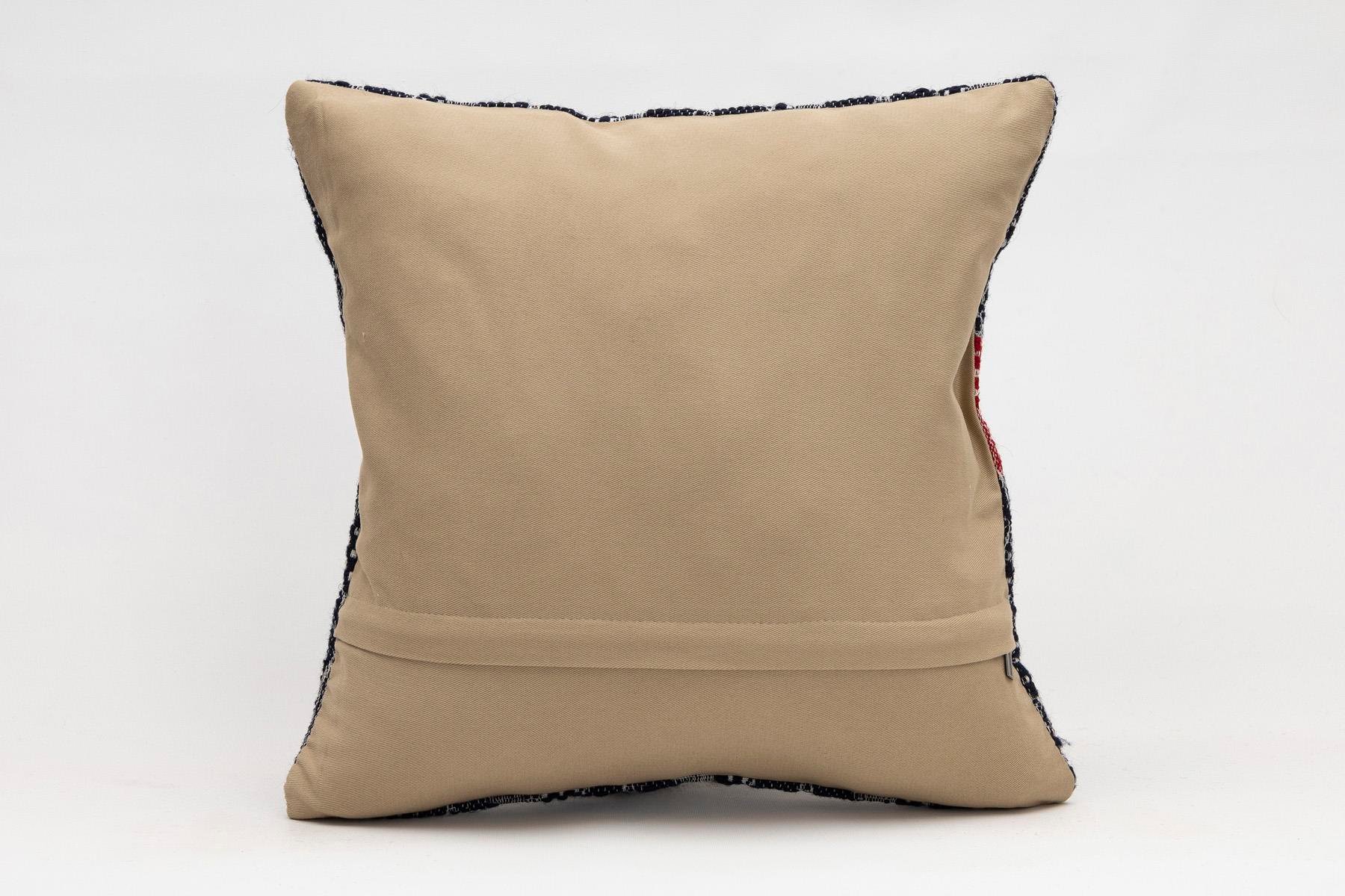 16x16 inches (40x40 cm) Kilim Pillow | KILIM WHOLESALE - Vintage Handmade Pillows - Vintage Handmade Kilim Rugs - It is 100% wool. Artistic and historical rugs. Old handwoven rugs. - Online hand woven rugs and kilim cushions sales. Shipping to a