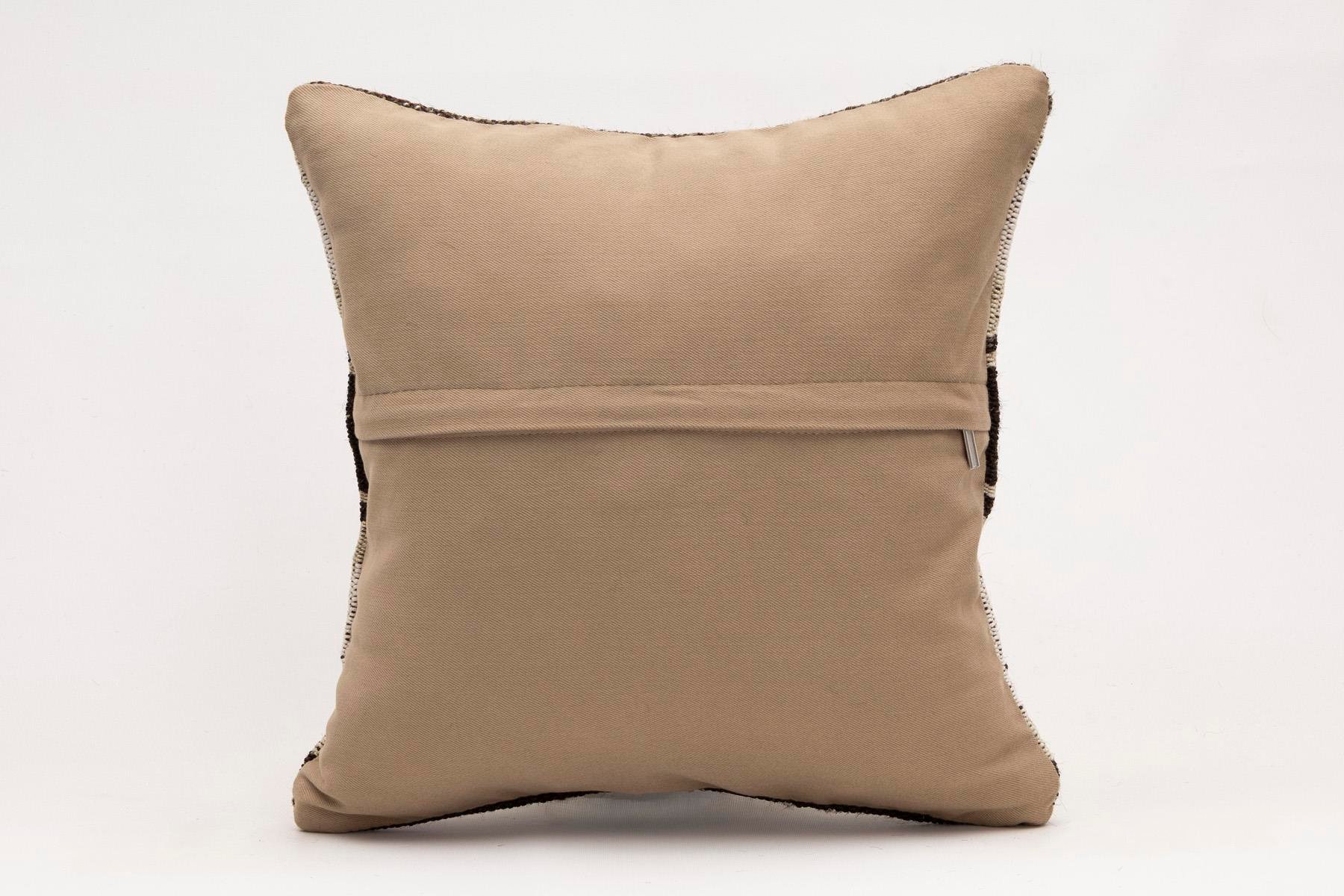 16x16 inches (40x40 cm) Kilim Pillow | KILIM WHOLESALE - Vintage Handmade Pillows - Vintage Handmade Kilim Rugs - It is 100% wool. Artistic and historical rugs. Old handwoven rugs. - Online hand woven rugs and kilim cushions sales. Shipping to a