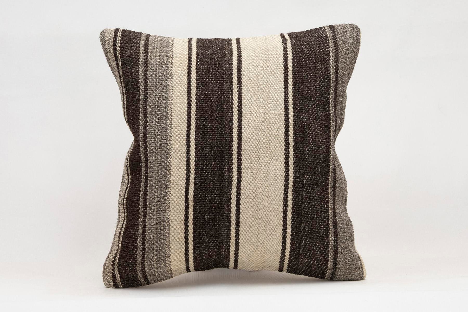 16x16 inches (40x40 cm) Kilim Pillow | KILIM WHOLESALE - Vintage Handmade Pillows - Vintage Handmade Kilim Rugs - It is 100% wool. Artistic and historical rugs. Old handwoven rugs. - Online hand woven rugs and kilim cushions sales. Shipping to a