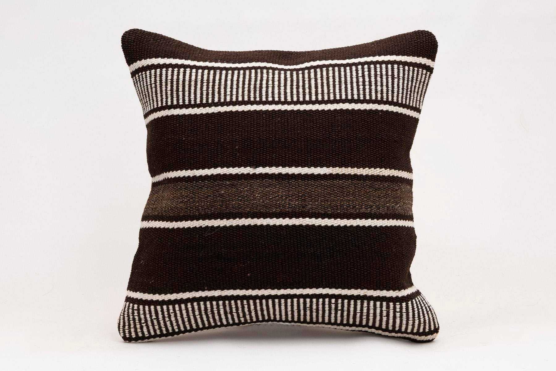 16x16 inches (40x40 cm) Kilim Pillow | KILIM WHOLESALE - Vintage Handmade Pillows - Vintage Handmade Kilim Rugs - It is 100% wool. Artistic and historical rugs. Old handwoven rugs. - Online hand woven rugs and kilim cushions sales. Shipping to a