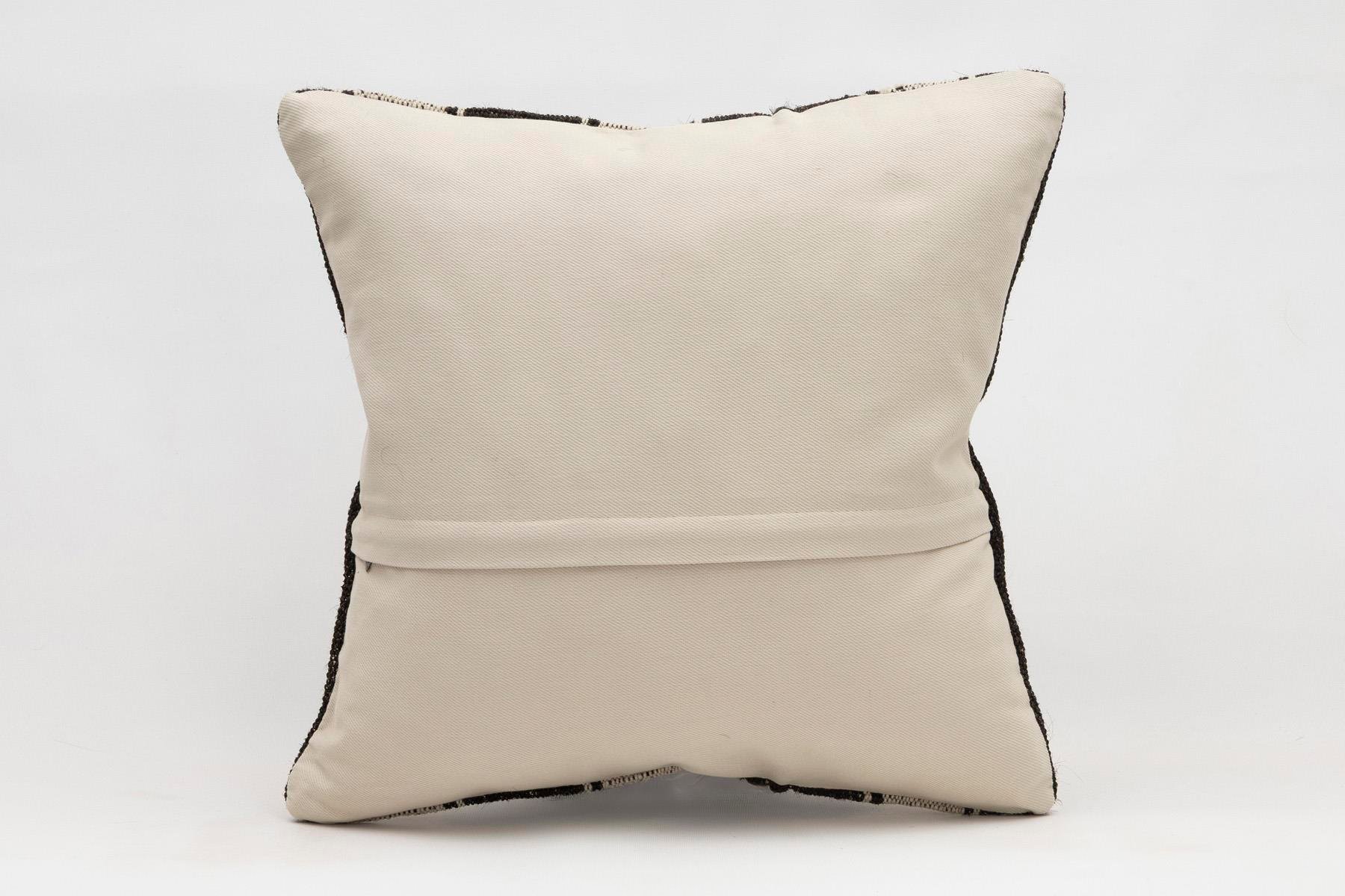 16x16 inches (40x40 cm) Kilim Pillow | KILIM WHOLESALE - Vintage Handmade Pillows - Vintage Handmade Kilim Rugs - It is 100% wool. Artistic and historical rugs. Old handwoven rugs. - Online hand woven rugs and kilim cushions sales. Shipping to a