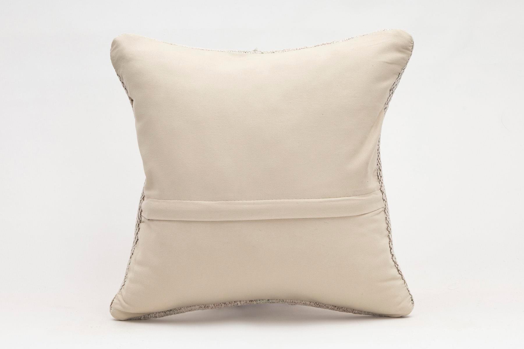 16x16 inches (40x40 cm) Kilim Pillow | KILIM WHOLESALE - Vintage Handmade Pillows - Vintage Handmade Kilim Rugs - It is 100% wool. Artistic and historical rugs. Old handwoven rugs. - Online hand woven rugs and kilim cushions sales. Shipping to a