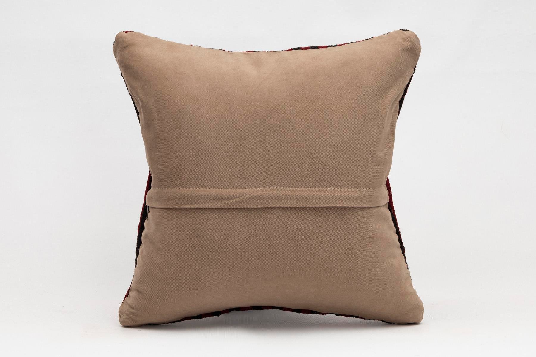 16x16 inches (40x40 cm) Kilim Pillow | KILIM WHOLESALE - Vintage Handmade Pillows - Vintage Handmade Kilim Rugs - It is 100% wool. Artistic and historical rugs. Old handwoven rugs. - Online hand woven rugs and kilim cushions sales. Shipping to a