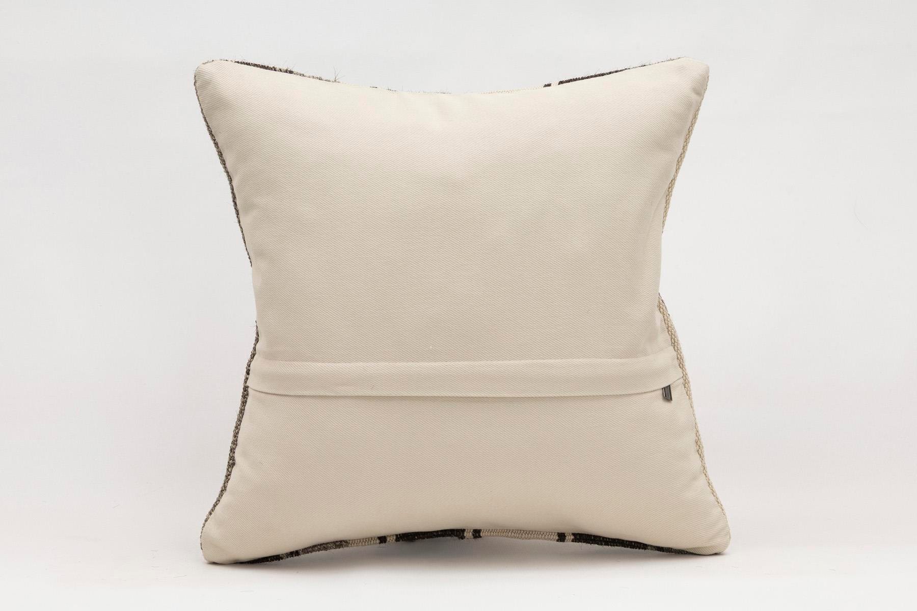 16x16 inches (40x40 cm) Kilim Pillow | KILIM WHOLESALE - Vintage Handmade Pillows - Vintage Handmade Kilim Rugs - It is 100% wool. Artistic and historical rugs. Old handwoven rugs. - Online hand woven rugs and kilim cushions sales. Shipping to a