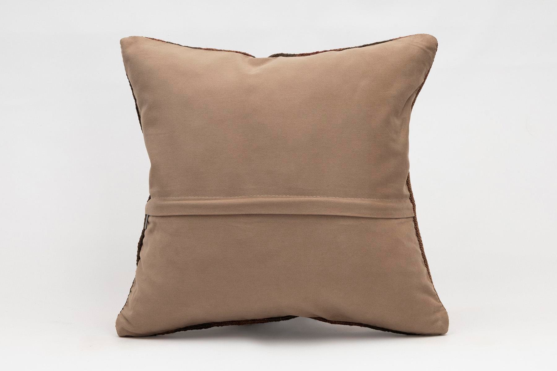 16x16 inches (40x40 cm) Kilim Pillow | KILIM WHOLESALE - Vintage Handmade Pillows - Vintage Handmade Kilim Rugs - It is 100% wool. Artistic and historical rugs. Old handwoven rugs. - Online hand woven rugs and kilim cushions sales. Shipping to a