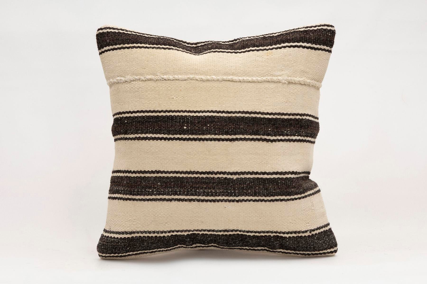 16x16 inches (40x40 cm) Kilim Pillow | KILIM WHOLESALE - Vintage Handmade Pillows - Vintage Handmade Kilim Rugs - It is 100% wool. Artistic and historical rugs. Old handwoven rugs. - Online hand woven rugs and kilim cushions sales. Shipping to a