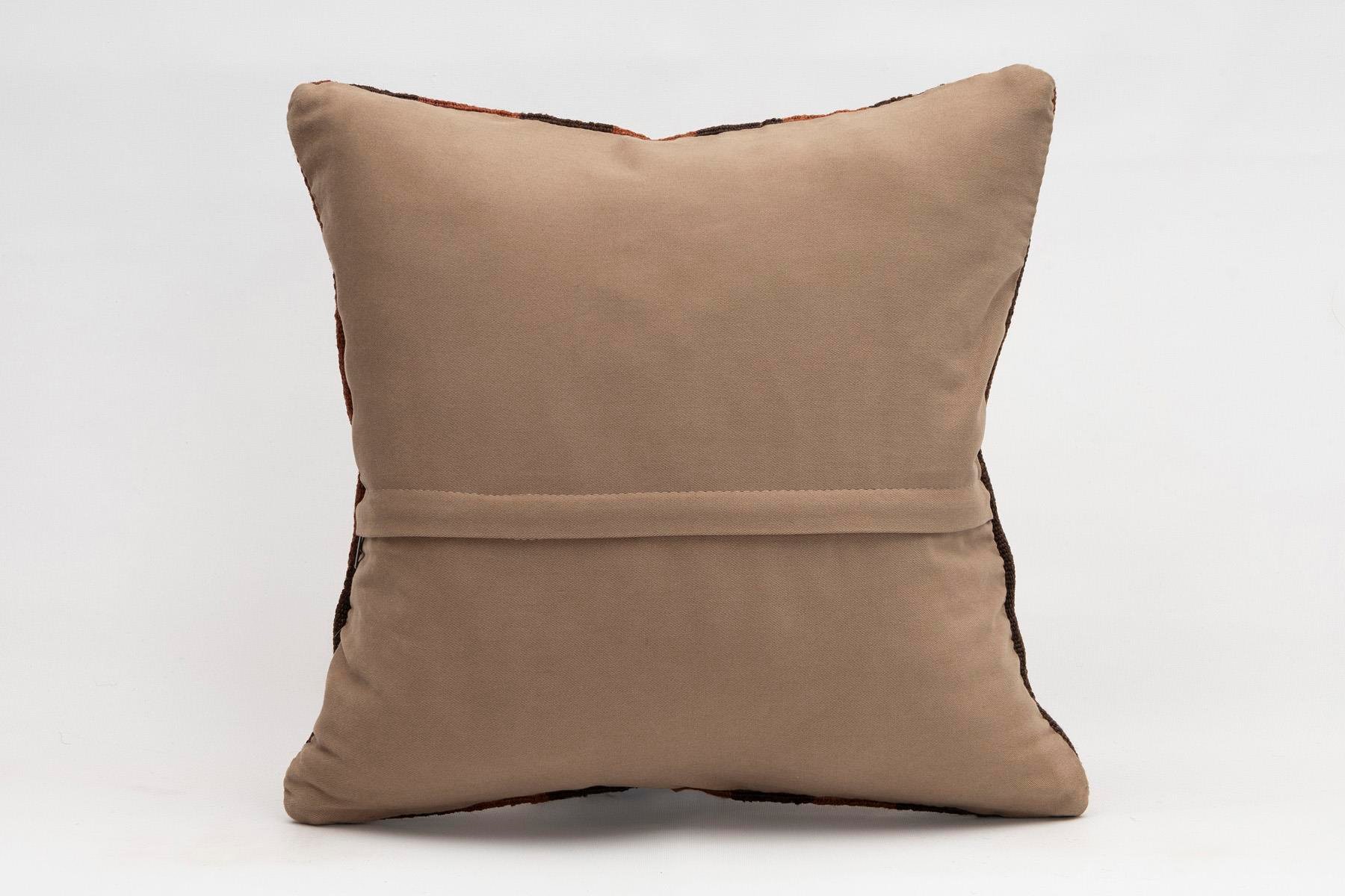 16x16 inches (40x40 cm) Kilim Pillow | KILIM WHOLESALE - Vintage Handmade Pillows - Vintage Handmade Kilim Rugs - It is 100% wool. Artistic and historical rugs. Old handwoven rugs. - Online hand woven rugs and kilim cushions sales. Shipping to a