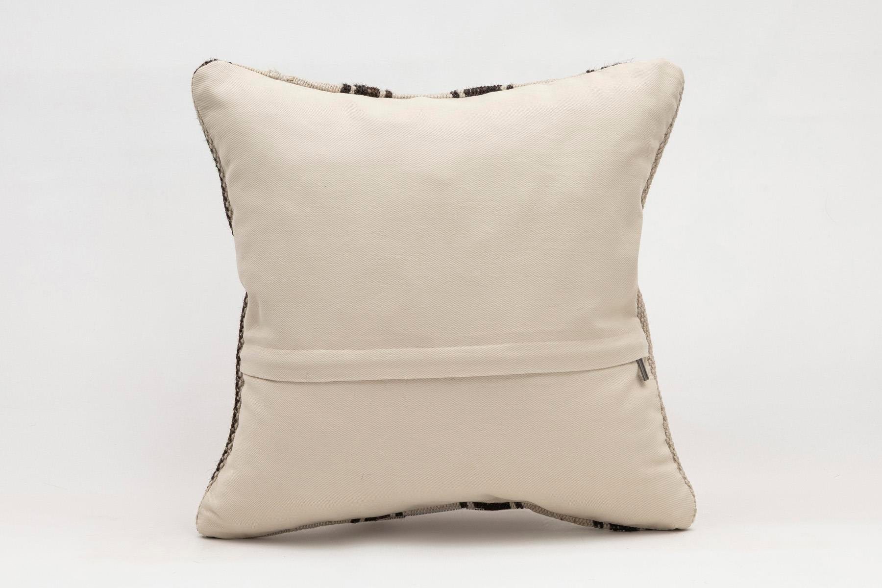 16x16 inches (40x40 cm) Kilim Pillow | KILIM WHOLESALE - Vintage Handmade Pillows - Vintage Handmade Kilim Rugs - It is 100% wool. Artistic and historical rugs. Old handwoven rugs. - Online hand woven rugs and kilim cushions sales. Shipping to a