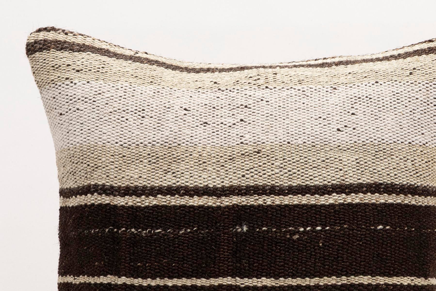 16x16 inches (40x40 cm) Kilim Pillow | KILIM WHOLESALE - Vintage Handmade Pillows - Vintage Handmade Kilim Rugs - It is 100% wool. Artistic and historical rugs. Old handwoven rugs. - Online hand woven rugs and kilim cushions sales. Shipping to a