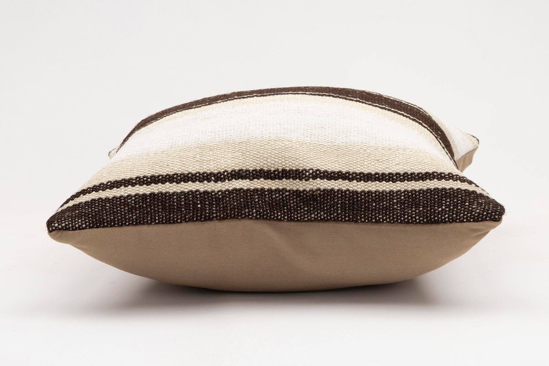 16x16 inches (40x40 cm) Kilim Pillow | KILIM WHOLESALE - Vintage Handmade Pillows - Vintage Handmade Kilim Rugs - It is 100% wool. Artistic and historical rugs. Old handwoven rugs. - Online hand woven rugs and kilim cushions sales. Shipping to a