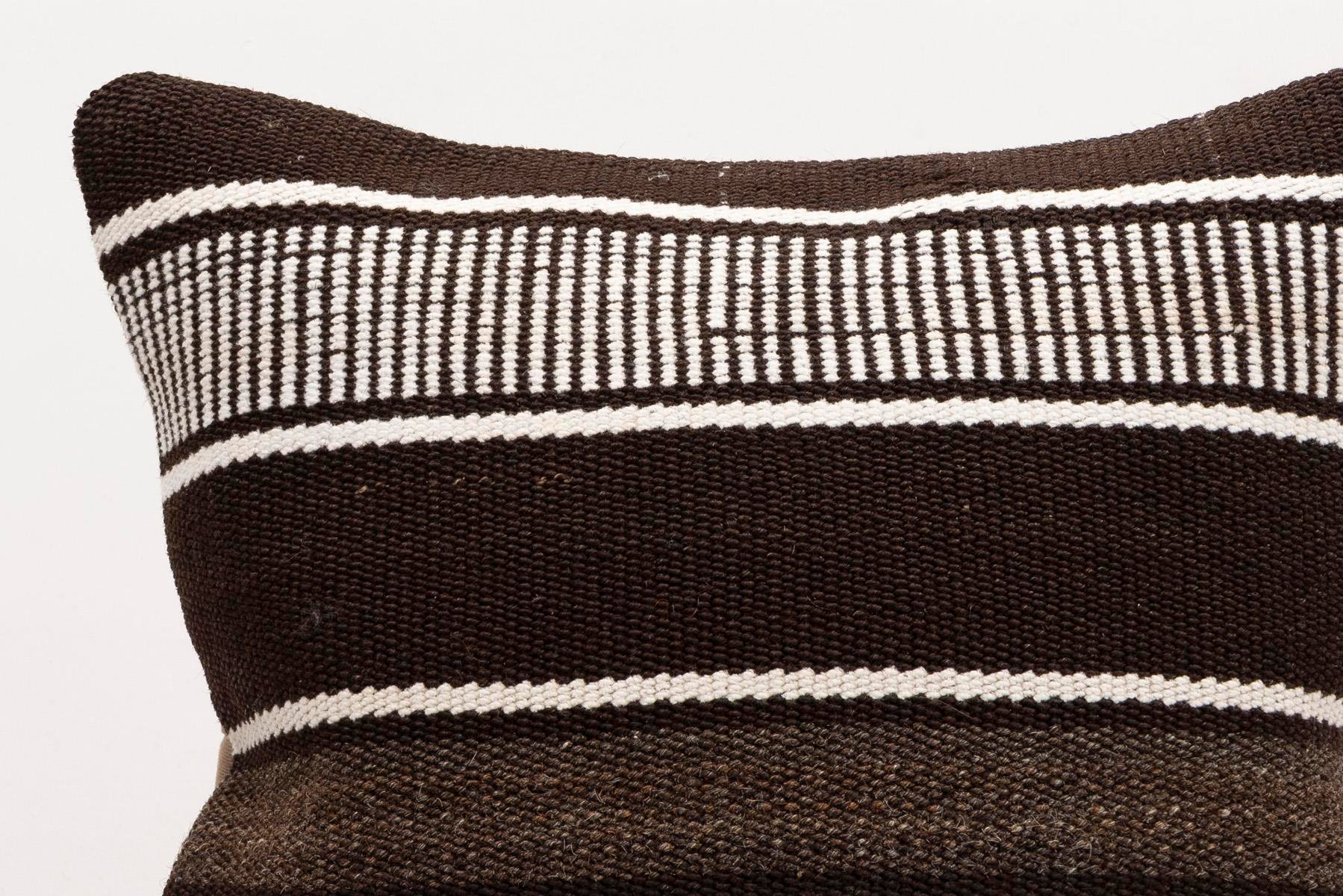 16x16 inches (40x40 cm) Kilim Pillow | KILIM WHOLESALE - Vintage Handmade Pillows - Vintage Handmade Kilim Rugs - It is 100% wool. Artistic and historical rugs. Old handwoven rugs. - Online hand woven rugs and kilim cushions sales. Shipping to a