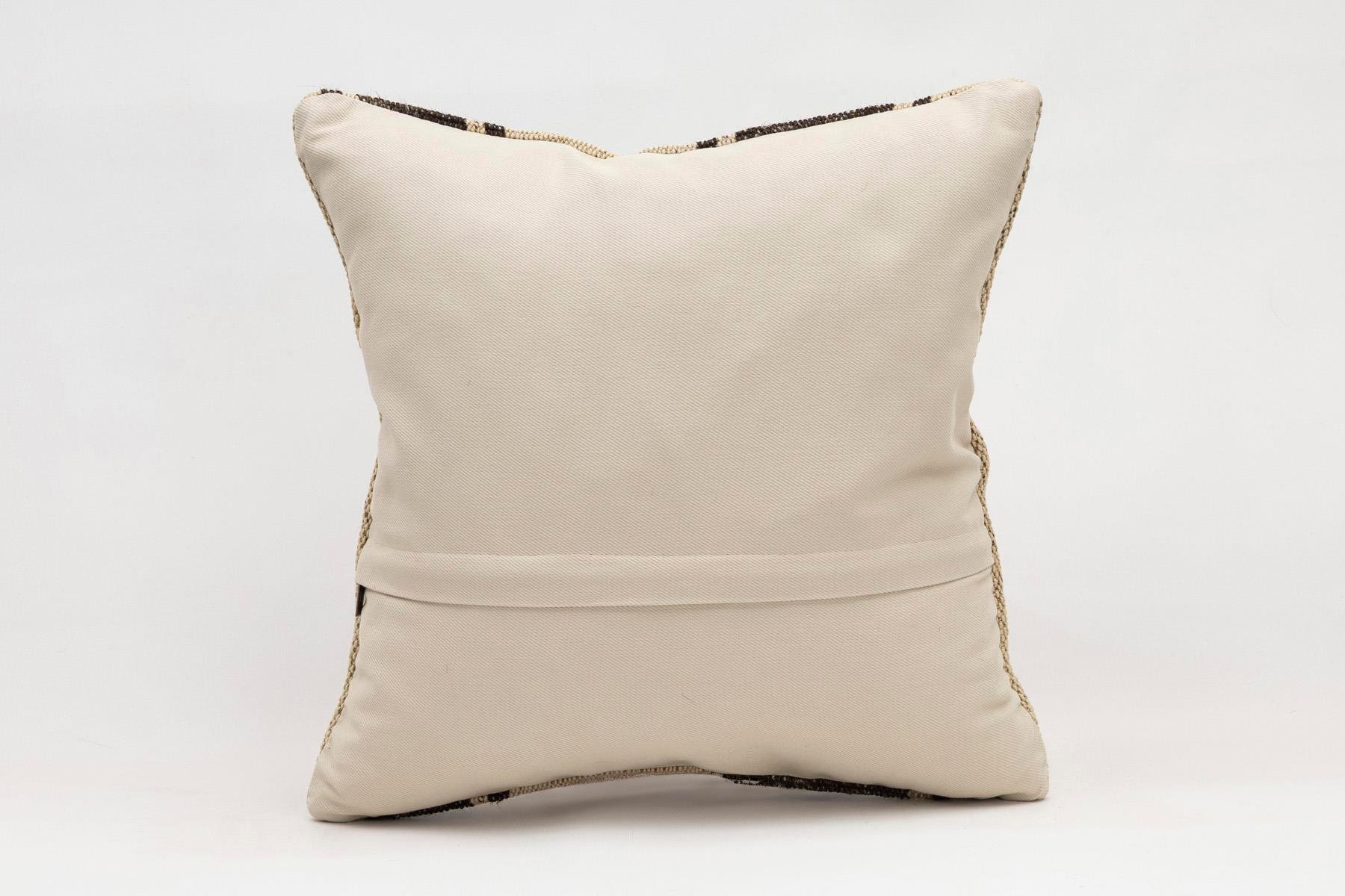 16x16 inches (40x40 cm) Kilim Pillow | KILIM WHOLESALE - Vintage Handmade Pillows - Vintage Handmade Kilim Rugs - It is 100% wool. Artistic and historical rugs. Old handwoven rugs. - Online hand woven rugs and kilim cushions sales. Shipping to a