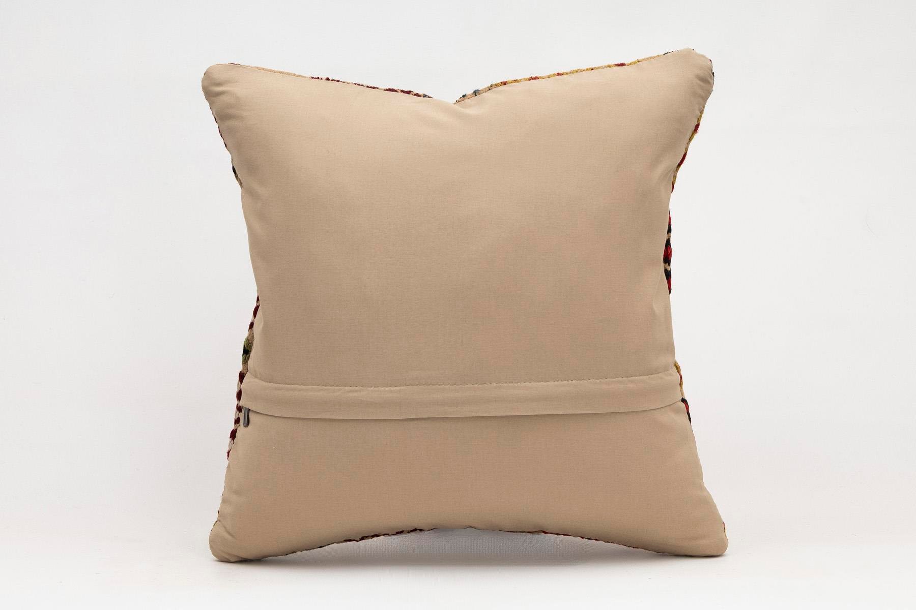 16x16 inches (40x40 cm) Kilim Pillow | KILIM WHOLESALE - Vintage Handmade Pillows - Vintage Handmade Kilim Rugs - It is 100% wool. Artistic and historical rugs. Old handwoven rugs. - Online hand woven rugs and kilim cushions sales. Shipping to a