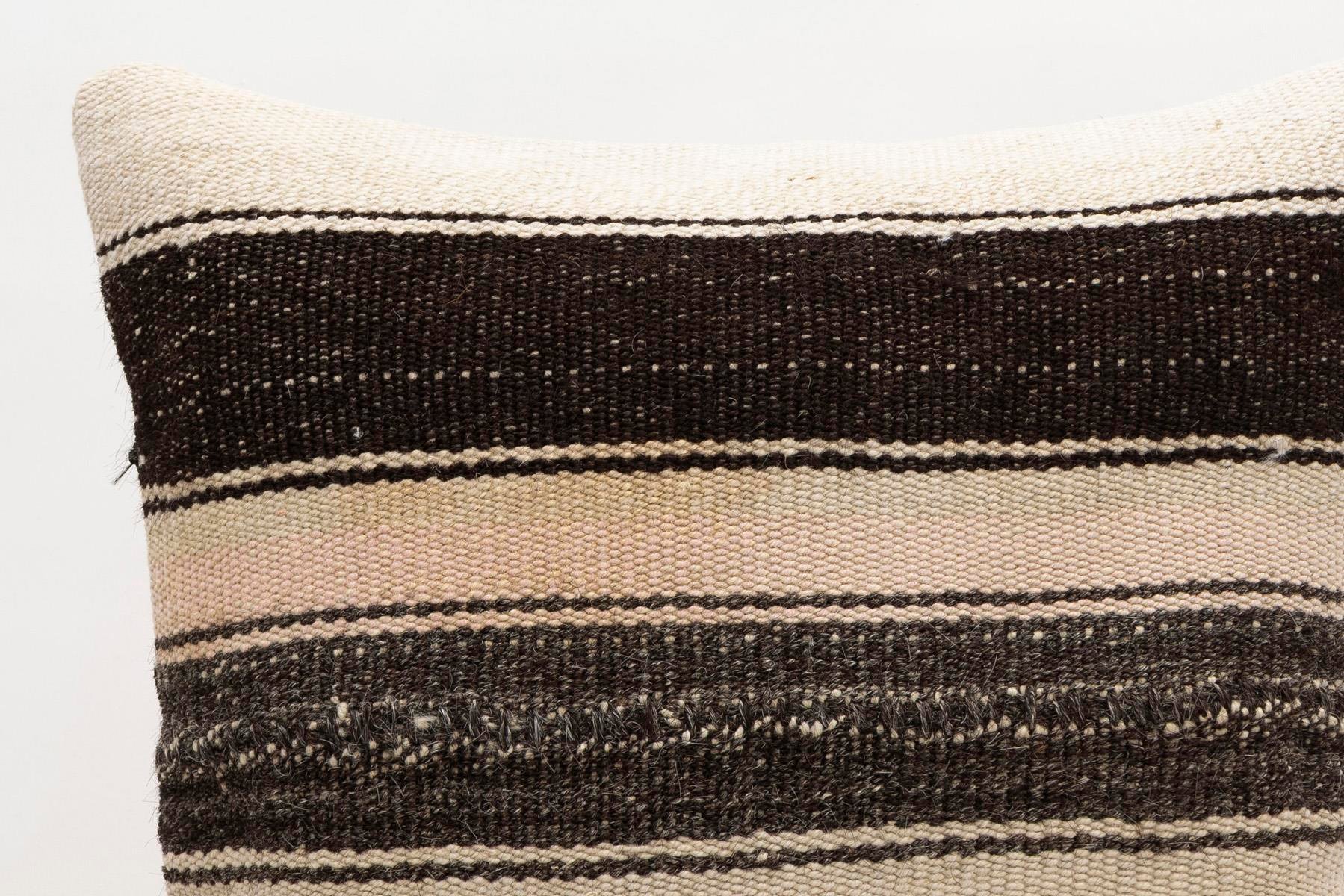 16x16 inches (40x40 cm) Kilim Pillow | KILIM WHOLESALE - Vintage Handmade Pillows - Vintage Handmade Kilim Rugs - It is 100% wool. Artistic and historical rugs. Old handwoven rugs. - Online hand woven rugs and kilim cushions sales. Shipping to a