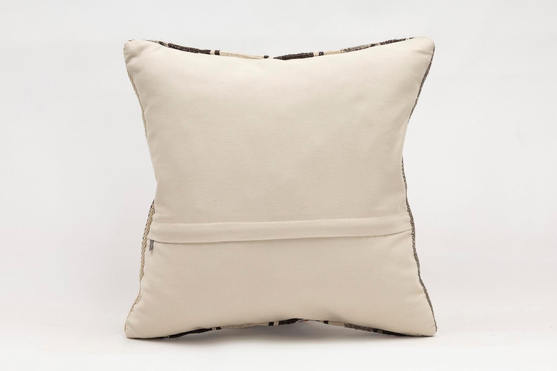 16x16 inches (40x40 cm) Kilim Pillow | KILIM WHOLESALE - Vintage Handmade Pillows - Vintage Handmade Kilim Rugs - It is 100% wool. Artistic and historical rugs. Old handwoven rugs. - Online hand woven rugs and kilim cushions sales. Shipping to a