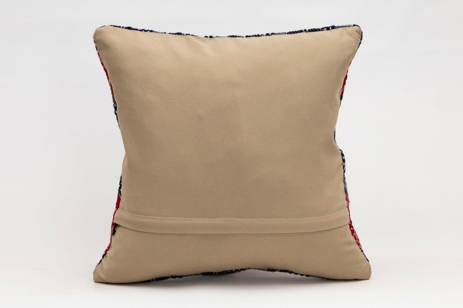 16x16 inches (40x40 cm) Kilim Pillow | KILIM WHOLESALE - Vintage Handmade Pillows - Vintage Handmade Kilim Rugs - It is 100% wool. Artistic and historical rugs. Old handwoven rugs. - Online hand woven rugs and kilim cushions sales. Shipping to a