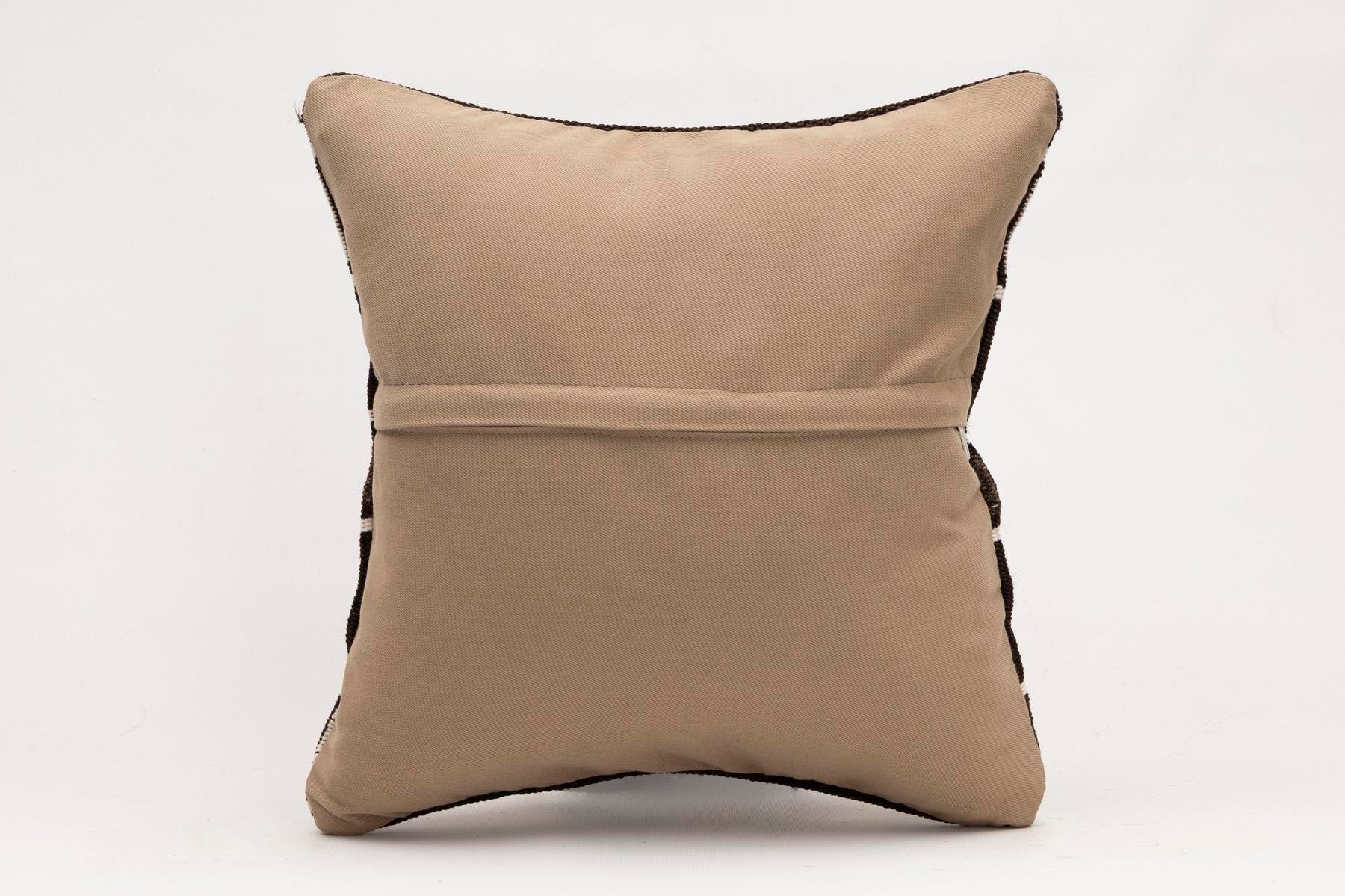 16x16 inches (40x40 cm) Kilim Pillow | KILIM WHOLESALE - Vintage Handmade Pillows - Vintage Handmade Kilim Rugs - It is 100% wool. Artistic and historical rugs. Old handwoven rugs. - Online hand woven rugs and kilim cushions sales. Shipping to a