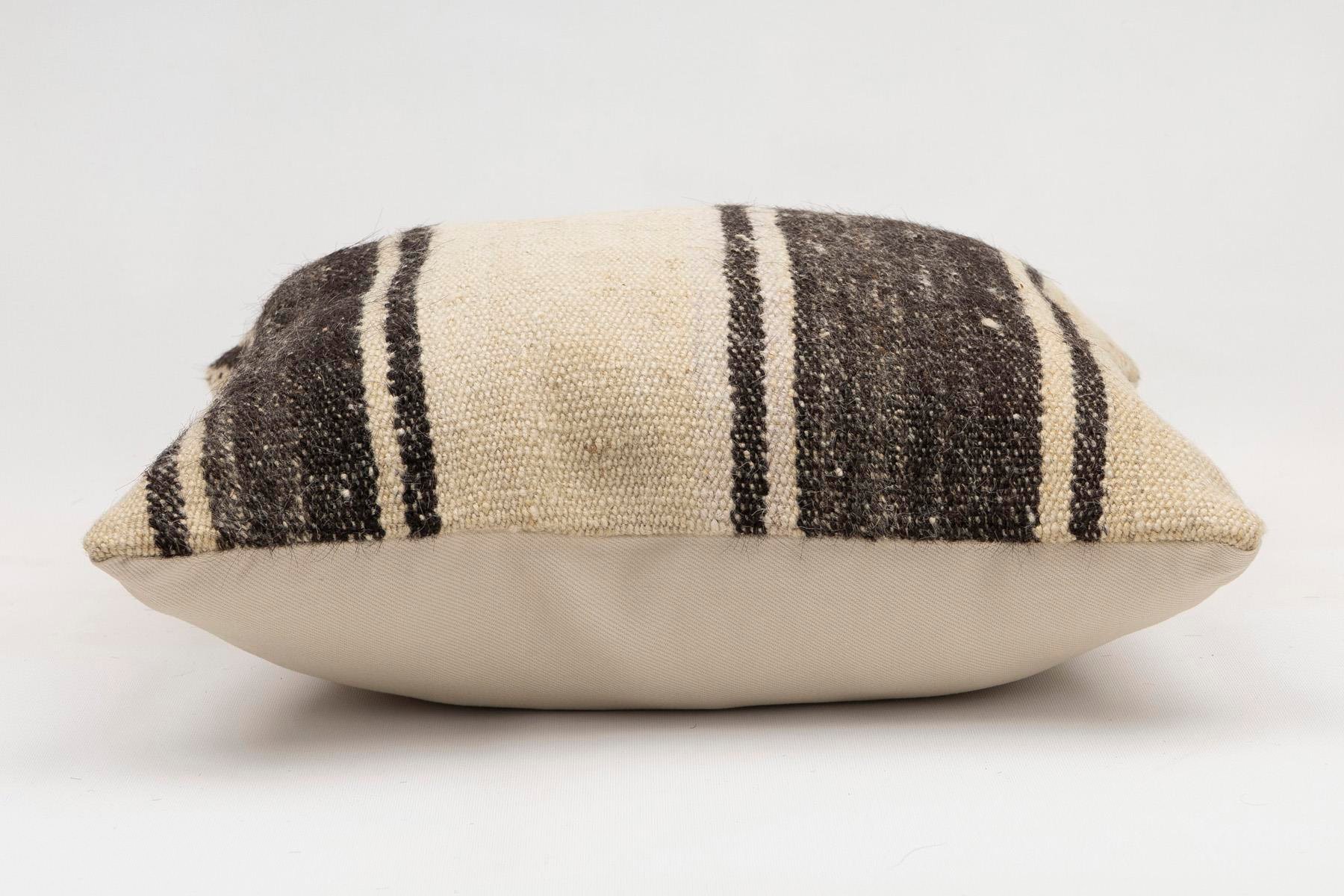 16x16 inches (40x40 cm) Kilim Pillow | KILIM WHOLESALE - Vintage Handmade Pillows - Vintage Handmade Kilim Rugs - It is 100% wool. Artistic and historical rugs. Old handwoven rugs. - Online hand woven rugs and kilim cushions sales. Shipping to a