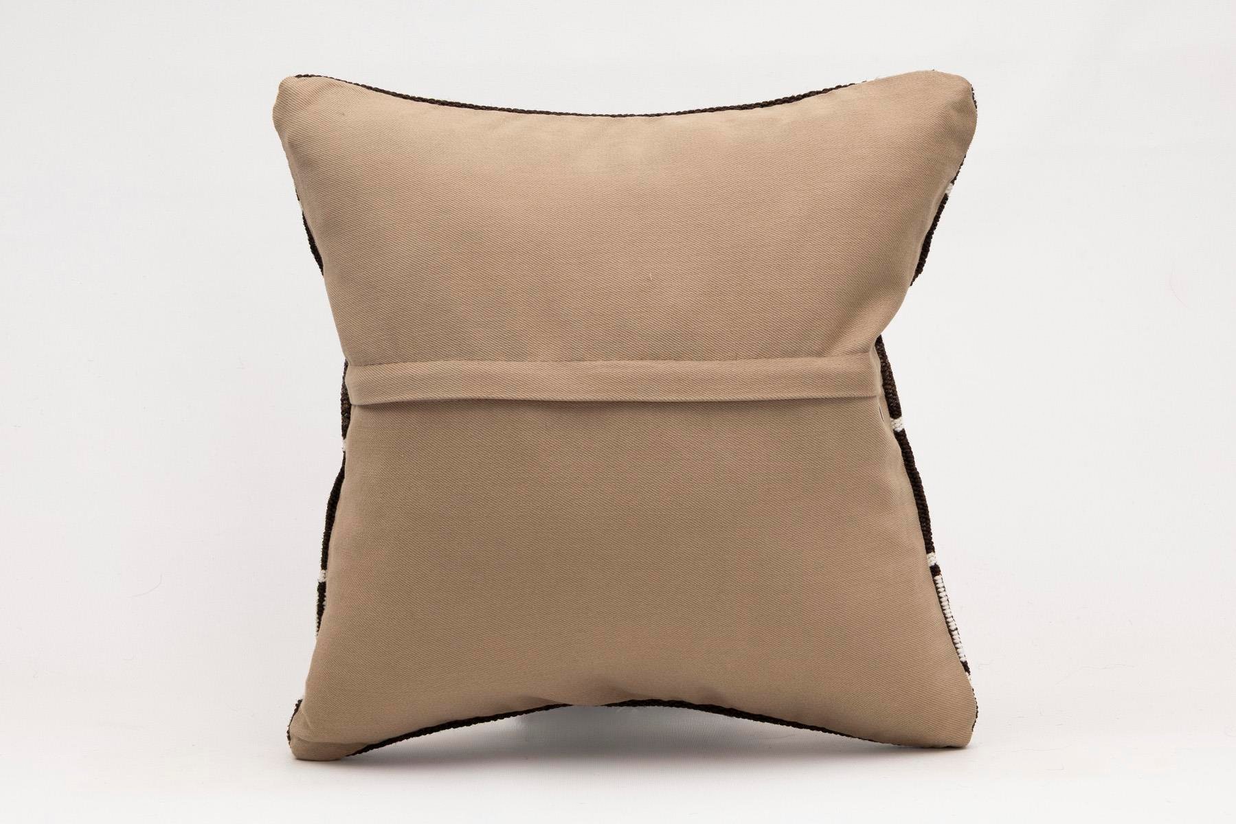 16x16 inches (40x40 cm) Kilim Pillow | KILIM WHOLESALE - Vintage Handmade Pillows - Vintage Handmade Kilim Rugs - It is 100% wool. Artistic and historical rugs. Old handwoven rugs. - Online hand woven rugs and kilim cushions sales. Shipping to a