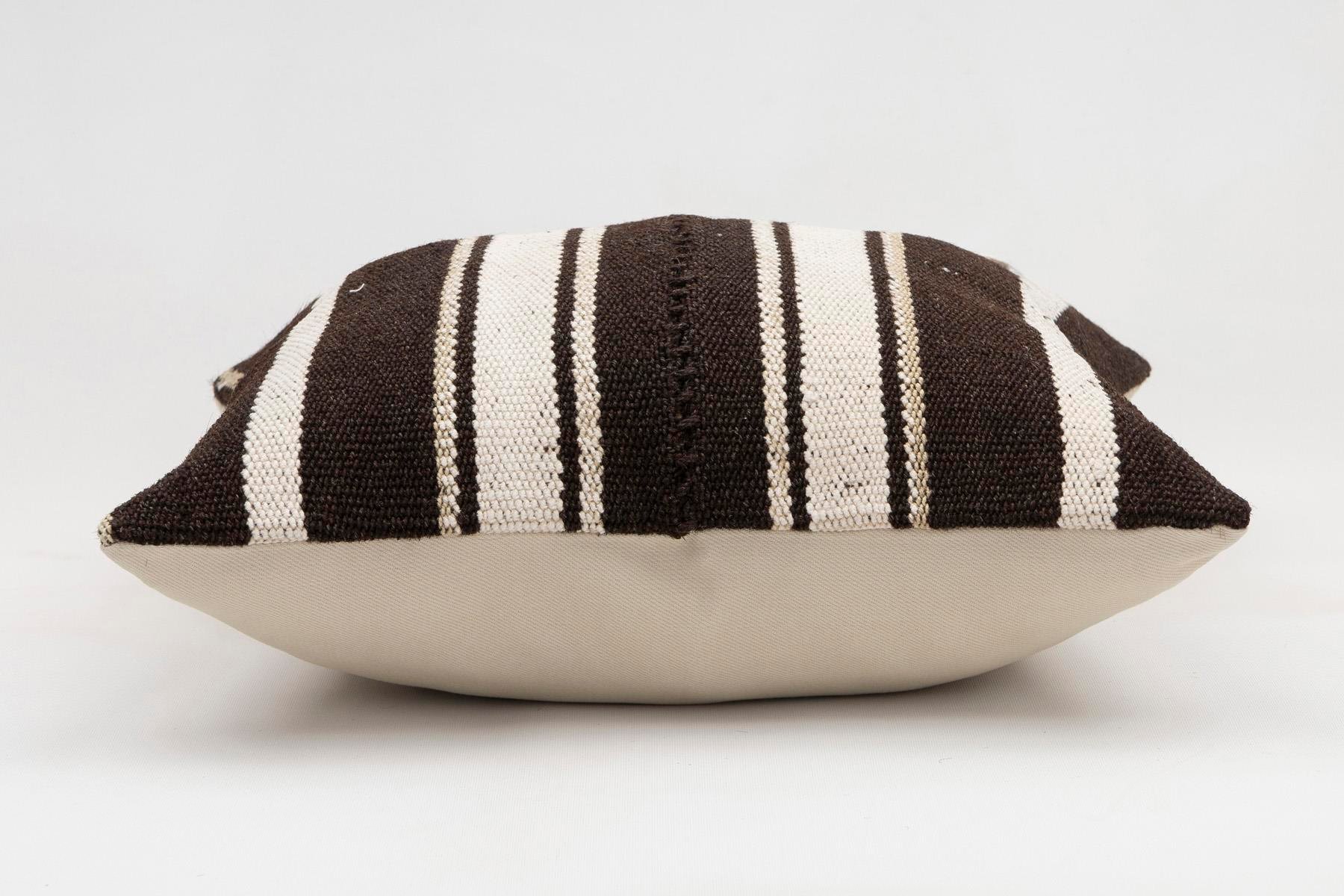 16x16 inches (40x40 cm) Kilim Pillow | KILIM WHOLESALE - Vintage Handmade Pillows - Vintage Handmade Kilim Rugs - It is 100% wool. Artistic and historical rugs. Old handwoven rugs. - Online hand woven rugs and kilim cushions sales. Shipping to a