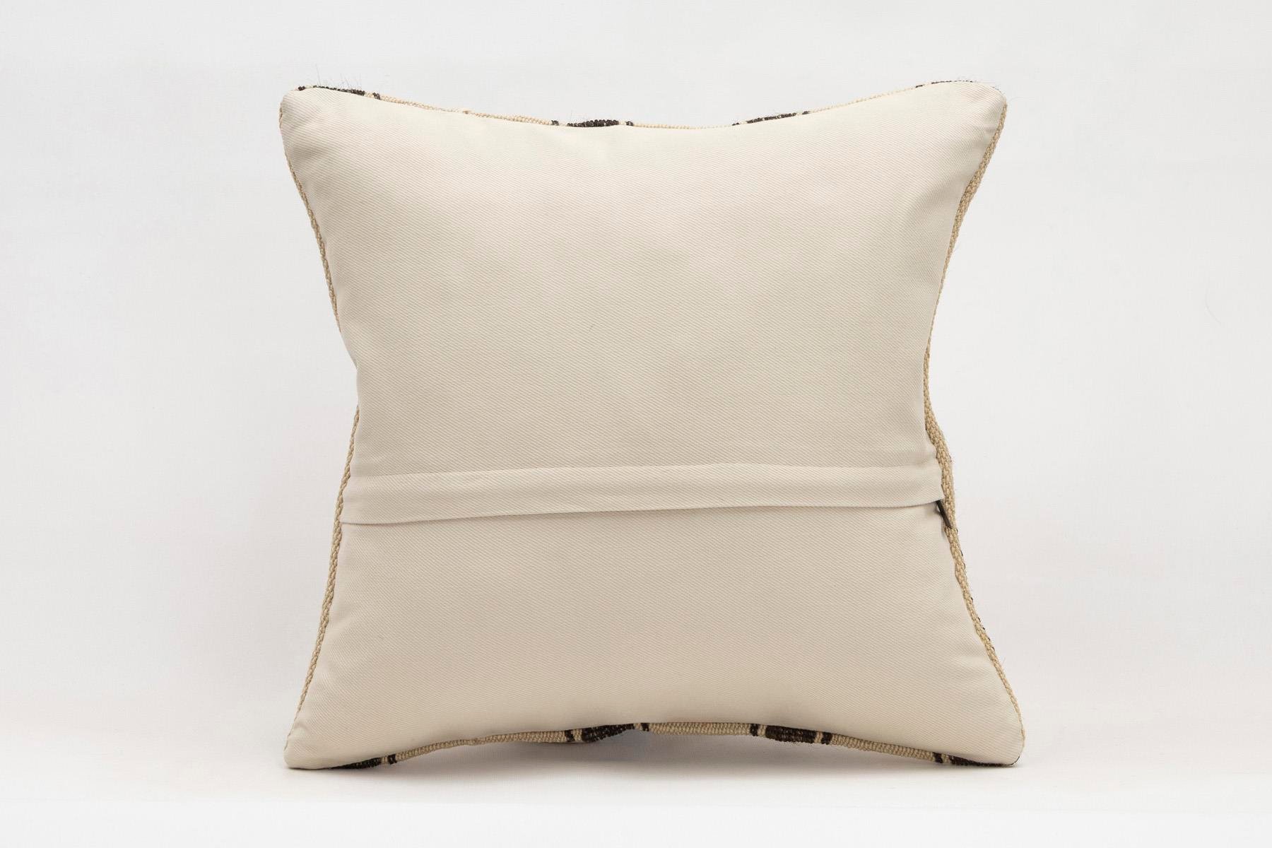 16x16 inches (40x40 cm) Kilim Pillow | KILIM WHOLESALE - Vintage Handmade Pillows - Vintage Handmade Kilim Rugs - It is 100% wool. Artistic and historical rugs. Old handwoven rugs. - Online hand woven rugs and kilim cushions sales. Shipping to a