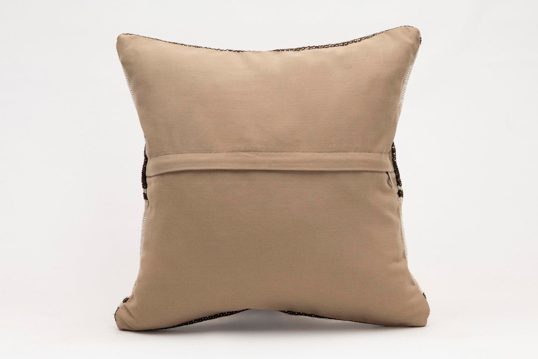 16x16 inches (40x40 cm) Kilim Pillow | KILIM WHOLESALE - Vintage Handmade Pillows - Vintage Handmade Kilim Rugs - It is 100% wool. Artistic and historical rugs. Old handwoven rugs. - Online hand woven rugs and kilim cushions sales. Shipping to a