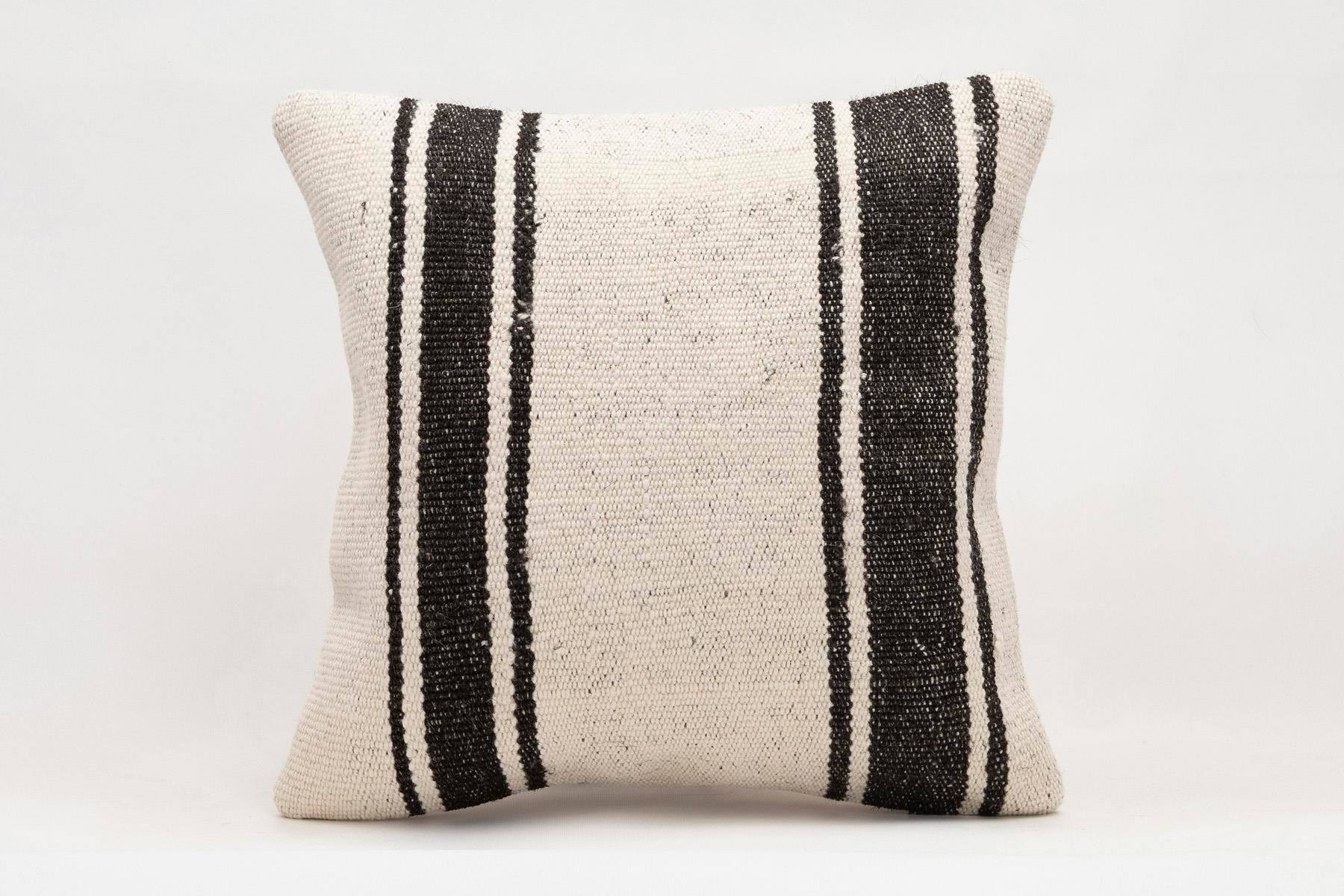 16x16 inches (40x40 cm) Kilim Pillow | KILIM WHOLESALE - Vintage Handmade Pillows - Vintage Handmade Kilim Rugs - It is 100% wool. Artistic and historical rugs. Old handwoven rugs. - Online hand woven rugs and kilim cushions sales. Shipping to a