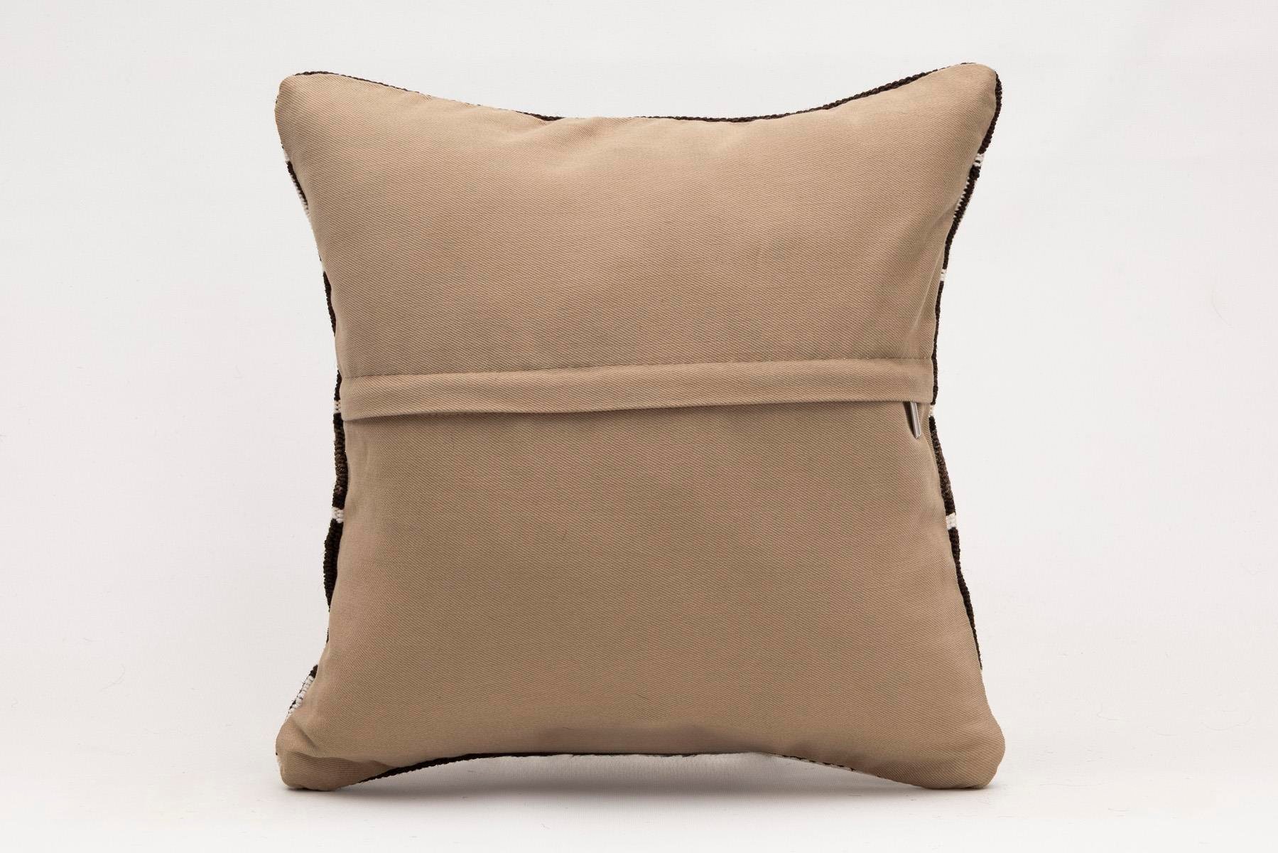 16x16 inches (40x40 cm) Kilim Pillow | KILIM WHOLESALE - Vintage Handmade Pillows - Vintage Handmade Kilim Rugs - It is 100% wool. Artistic and historical rugs. Old handwoven rugs. - Online hand woven rugs and kilim cushions sales. Shipping to a