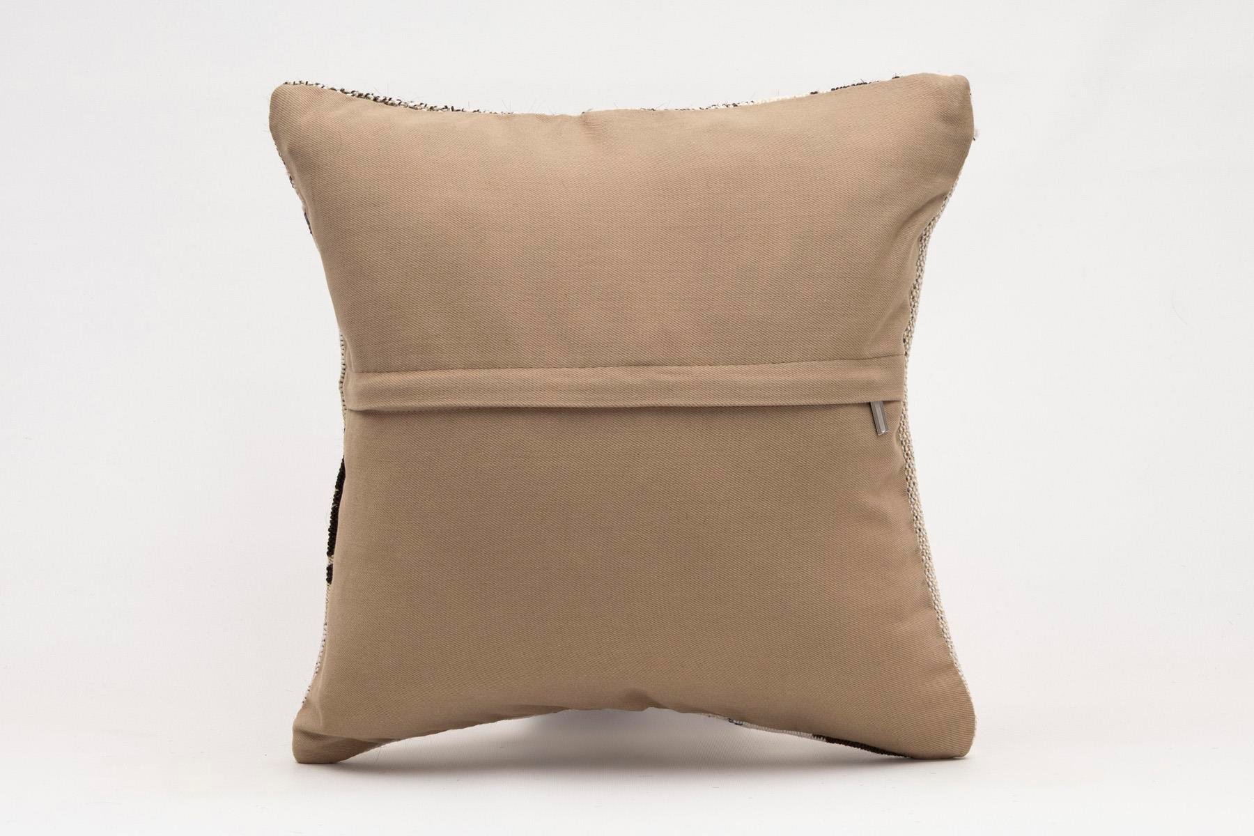 16x16 inches (40x40 cm) Kilim Pillow | KILIM WHOLESALE - Vintage Handmade Pillows - Vintage Handmade Kilim Rugs - It is 100% wool. Artistic and historical rugs. Old handwoven rugs. - Online hand woven rugs and kilim cushions sales. Shipping to a