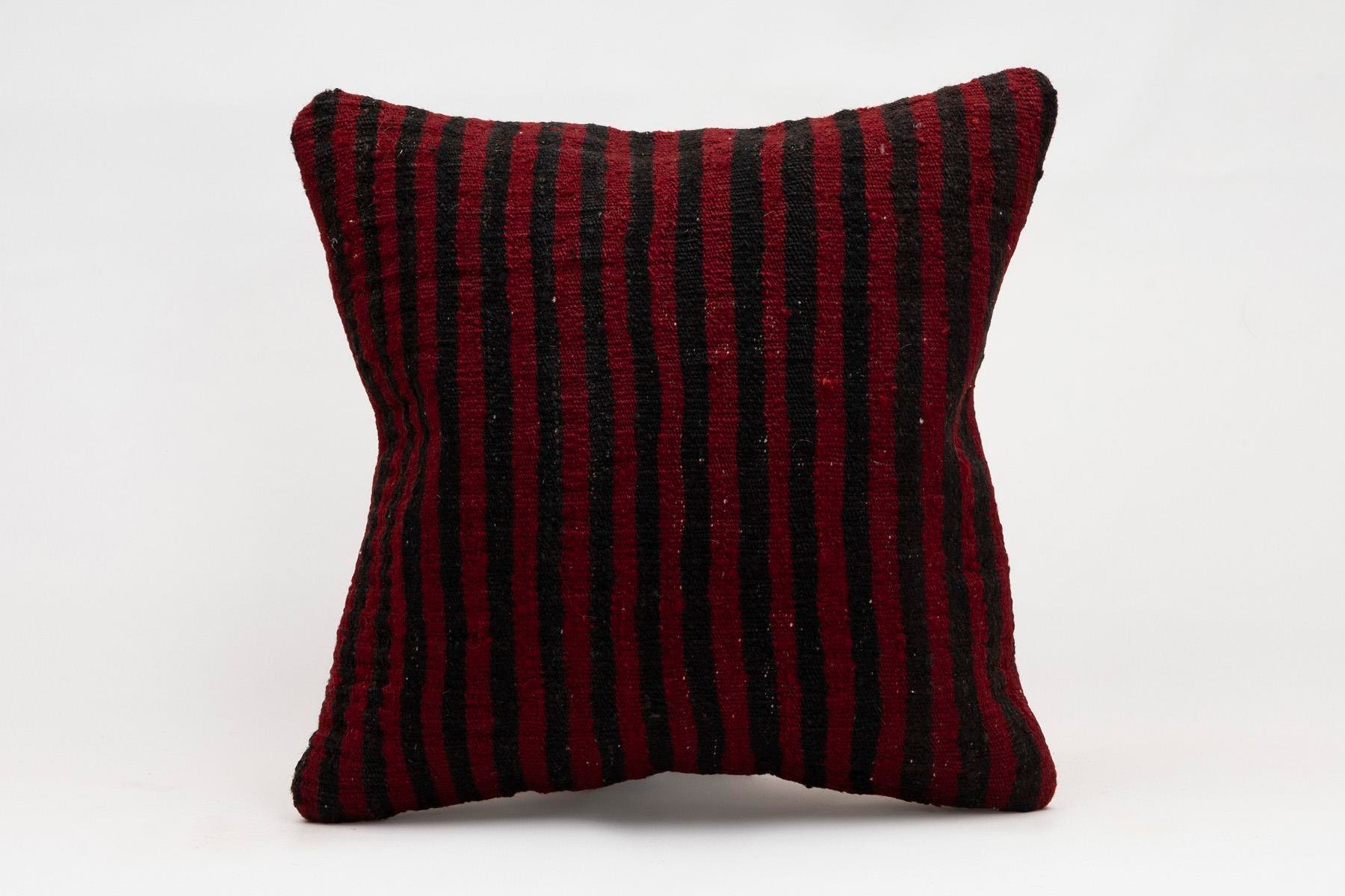 16x16 inches (40x40 cm) Kilim Pillow | KILIM WHOLESALE - Vintage Handmade Pillows - Vintage Handmade Kilim Rugs - It is 100% wool. Artistic and historical rugs. Old handwoven rugs. - Online hand woven rugs and kilim cushions sales. Shipping to a