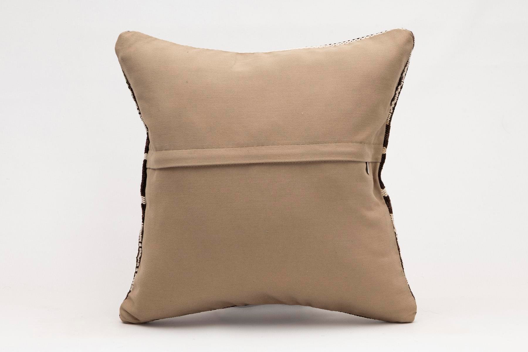 16x16 inches (40x40 cm) Kilim Pillow | KILIM WHOLESALE - Vintage Handmade Pillows - Vintage Handmade Kilim Rugs - It is 100% wool. Artistic and historical rugs. Old handwoven rugs. - Online hand woven rugs and kilim cushions sales. Shipping to a