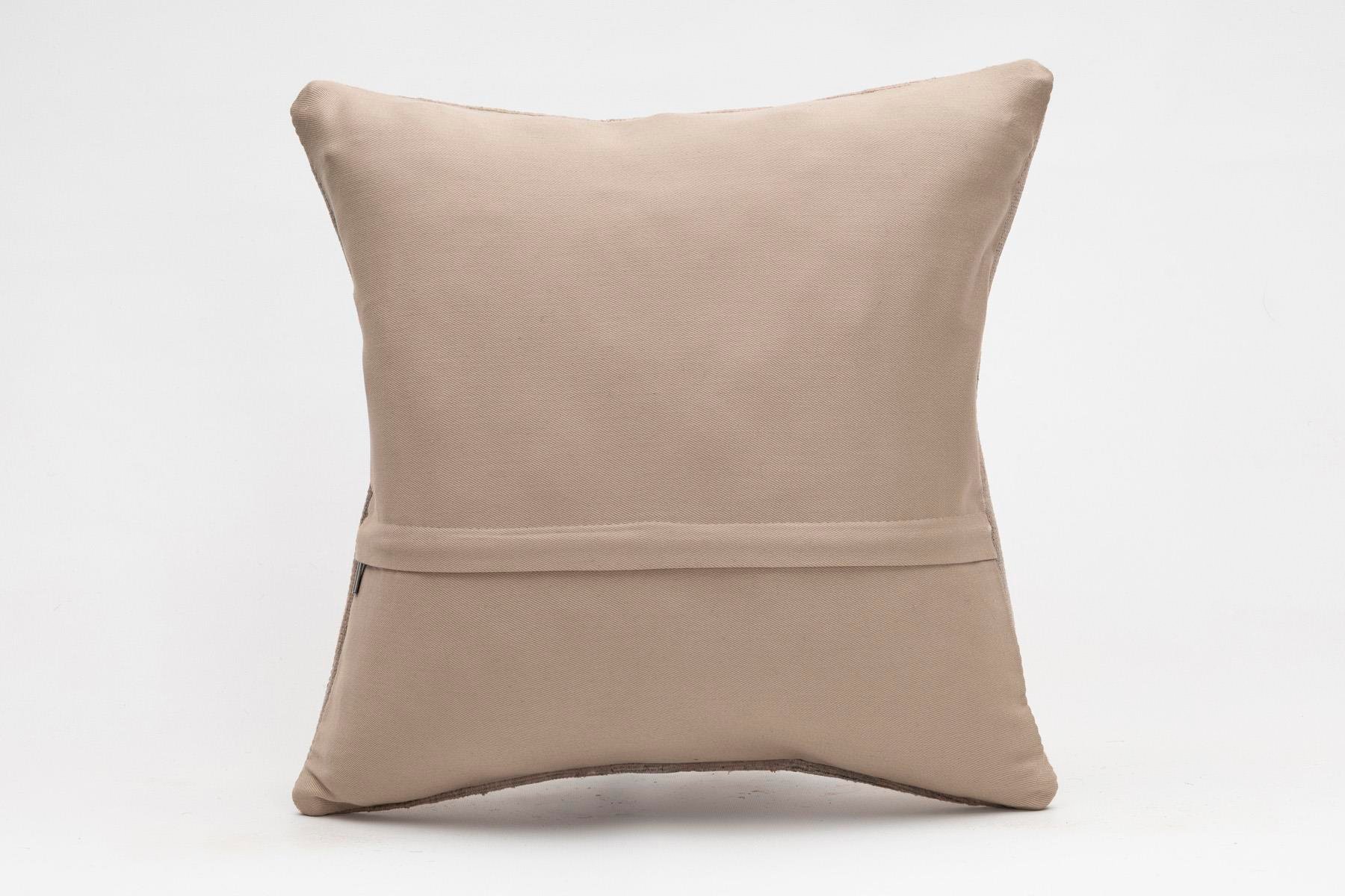 16x16 inches (40x40 cm) Kilim Pillow | KILIM WHOLESALE - Vintage Handmade Pillows - Vintage Handmade Kilim Rugs - It is 100% wool. Artistic and historical rugs. Old handwoven rugs. - Online hand woven rugs and kilim cushions sales. Shipping to a