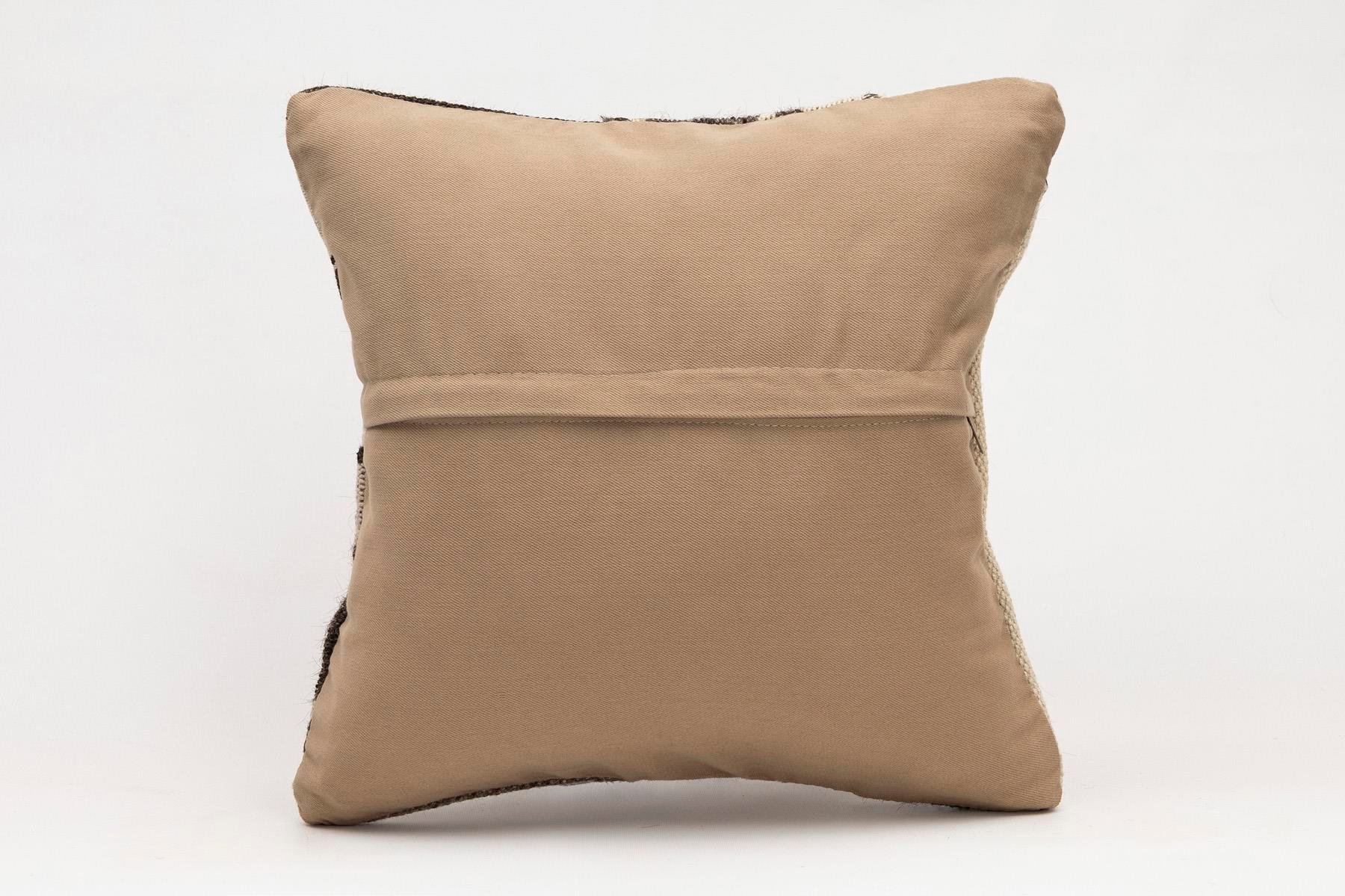 16x16 inches (40x40 cm) Kilim Pillow | KILIM WHOLESALE - Vintage Handmade Pillows - Vintage Handmade Kilim Rugs - It is 100% wool. Artistic and historical rugs. Old handwoven rugs. - Online hand woven rugs and kilim cushions sales. Shipping to a