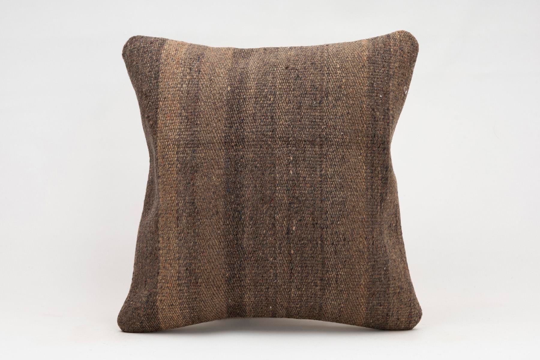 16x16 inches (40x40 cm) Kilim Pillow | KILIM WHOLESALE - Vintage Handmade Pillows - Vintage Handmade Kilim Rugs - It is 100% wool. Artistic and historical rugs. Old handwoven rugs. - Online hand woven rugs and kilim cushions sales. Shipping to a