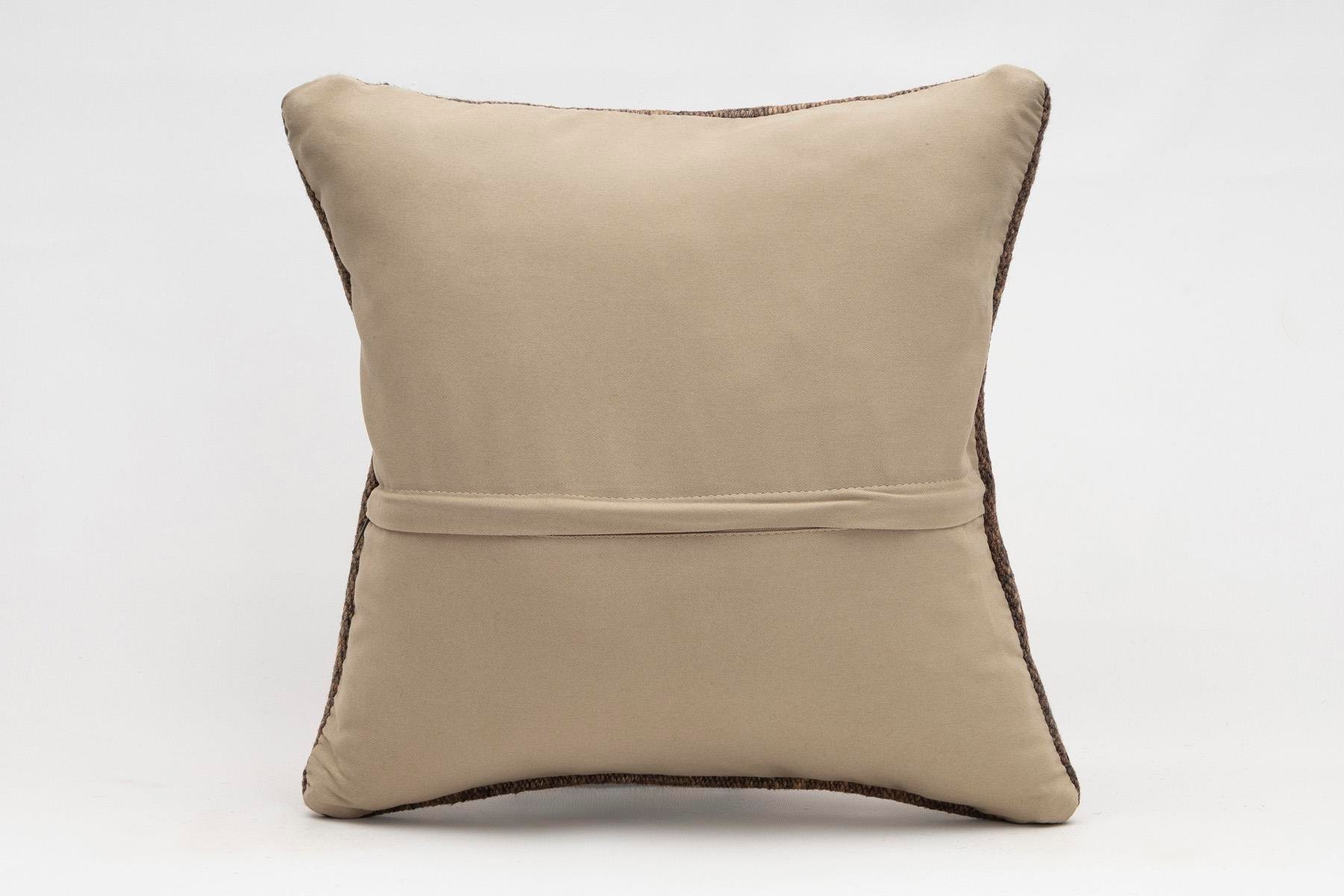 16x16 inches (40x40 cm) Kilim Pillow | KILIM WHOLESALE - Vintage Handmade Pillows - Vintage Handmade Kilim Rugs - It is 100% wool. Artistic and historical rugs. Old handwoven rugs. - Online hand woven rugs and kilim cushions sales. Shipping to a