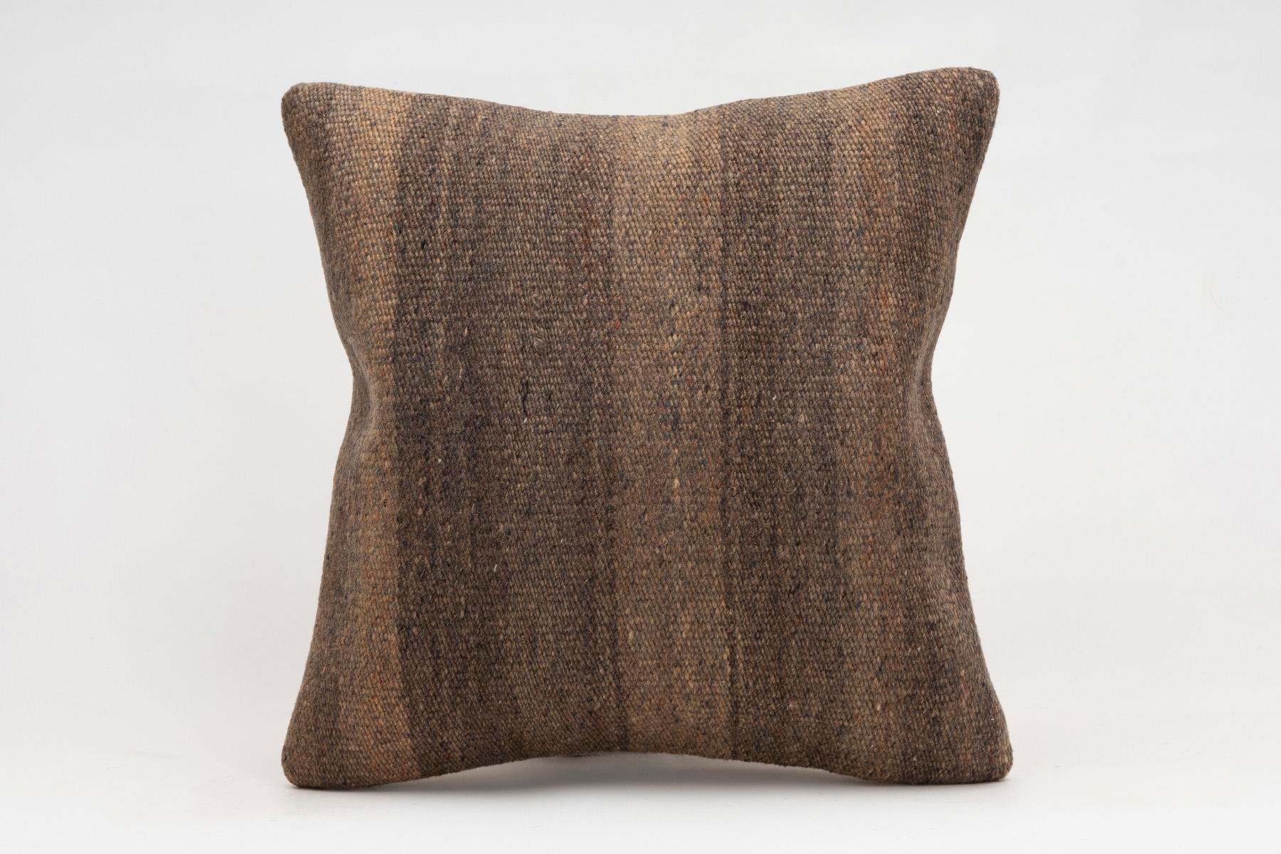 16x16 inches (40x40 cm) Kilim Pillow | KILIM WHOLESALE - Vintage Handmade Pillows - Vintage Handmade Kilim Rugs - It is 100% wool. Artistic and historical rugs. Old handwoven rugs. - Online hand woven rugs and kilim cushions sales. Shipping to a