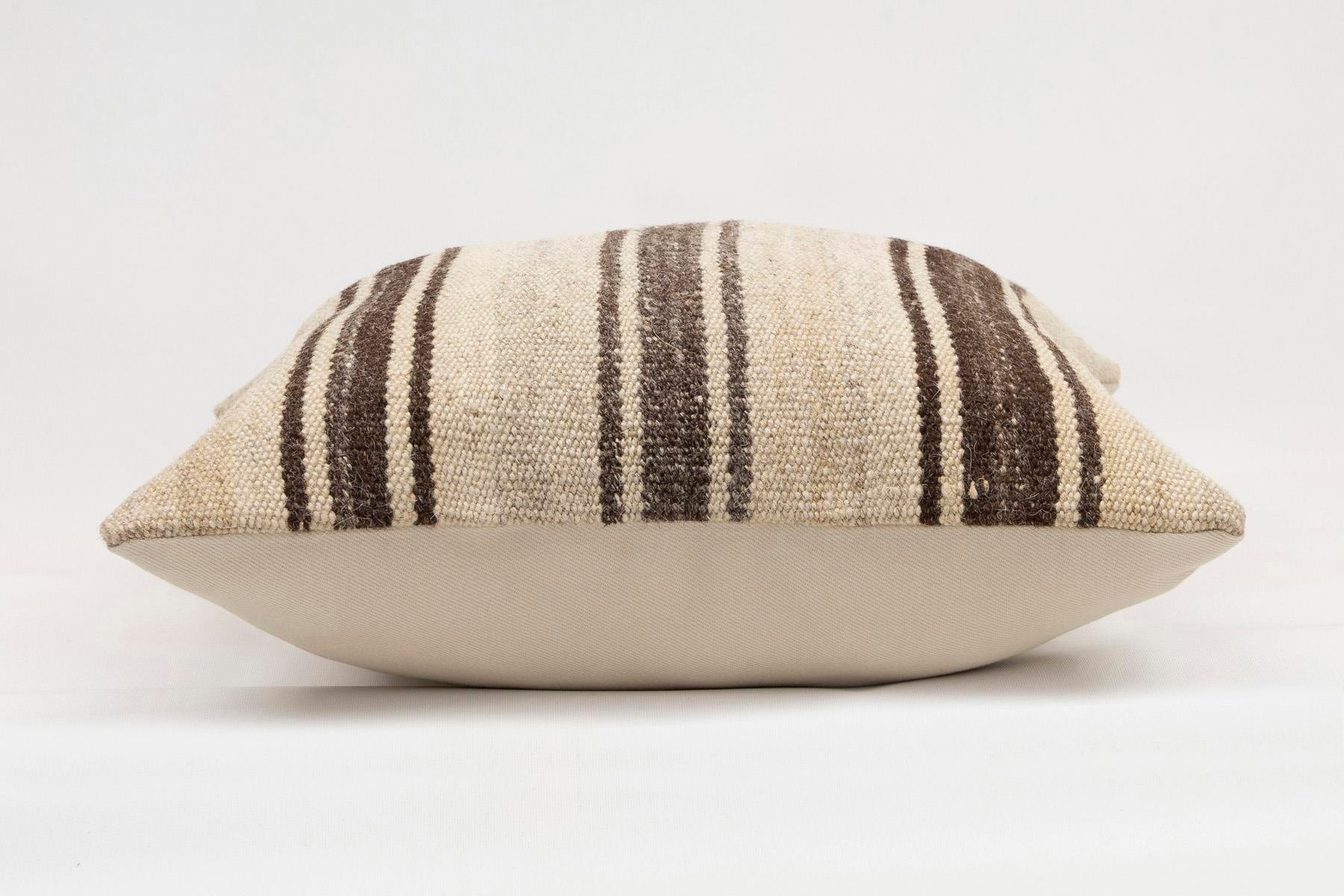 16x16 inches (40x40 cm) Kilim Pillow | KILIM WHOLESALE - Vintage Handmade Pillows - Vintage Handmade Kilim Rugs - It is 100% wool. Artistic and historical rugs. Old handwoven rugs. - Online hand woven rugs and kilim cushions sales. Shipping to a