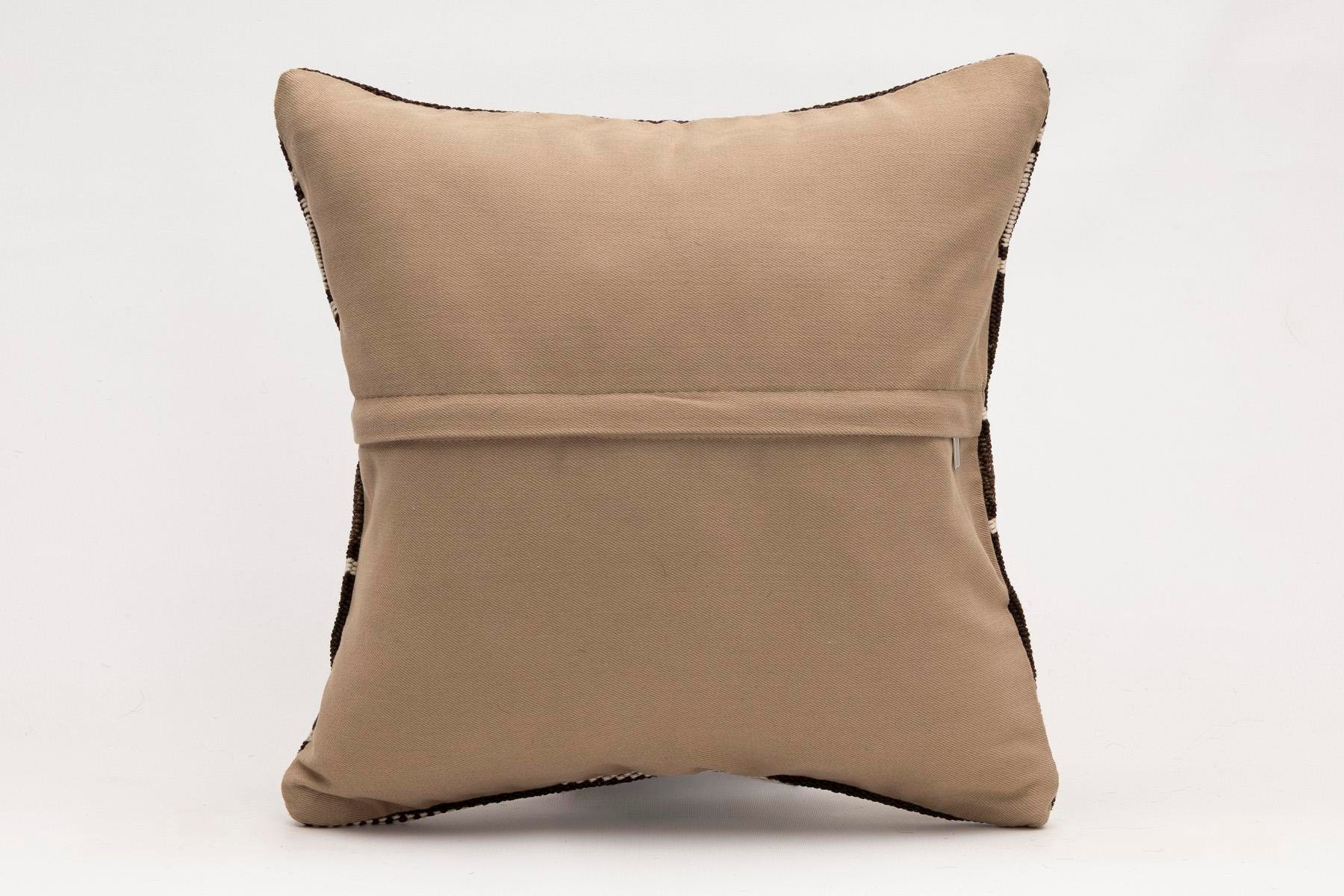 16x16 inches (40x40 cm) Kilim Pillow | KILIM WHOLESALE - Vintage Handmade Pillows - Vintage Handmade Kilim Rugs - It is 100% wool. Artistic and historical rugs. Old handwoven rugs. - Online hand woven rugs and kilim cushions sales. Shipping to a