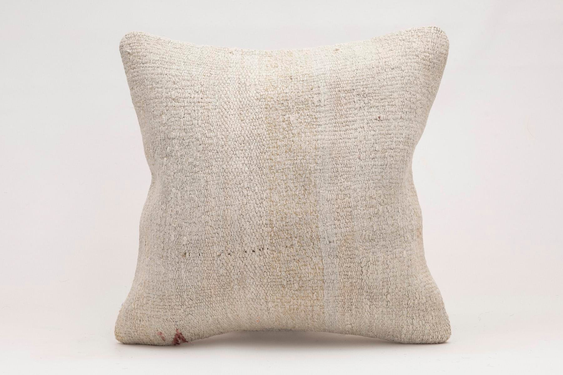 16x16 inches (40x40 cm) Kilim Pillow | KILIM WHOLESALE - Vintage Handmade Pillows - Vintage Handmade Kilim Rugs - It is 100% wool. Artistic and historical rugs. Old handwoven rugs. - Online hand woven rugs and kilim cushions sales. Shipping to a