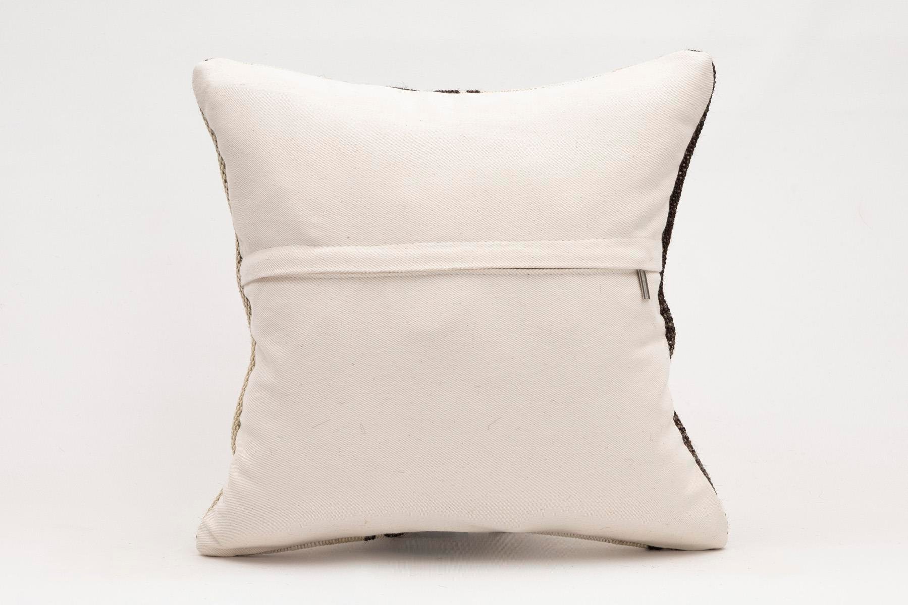 16x16 inches (40x40 cm) Kilim Pillow | KILIM WHOLESALE - Vintage Handmade Pillows - Vintage Handmade Kilim Rugs - It is 100% wool. Artistic and historical rugs. Old handwoven rugs. - Online hand woven rugs and kilim cushions sales. Shipping to a