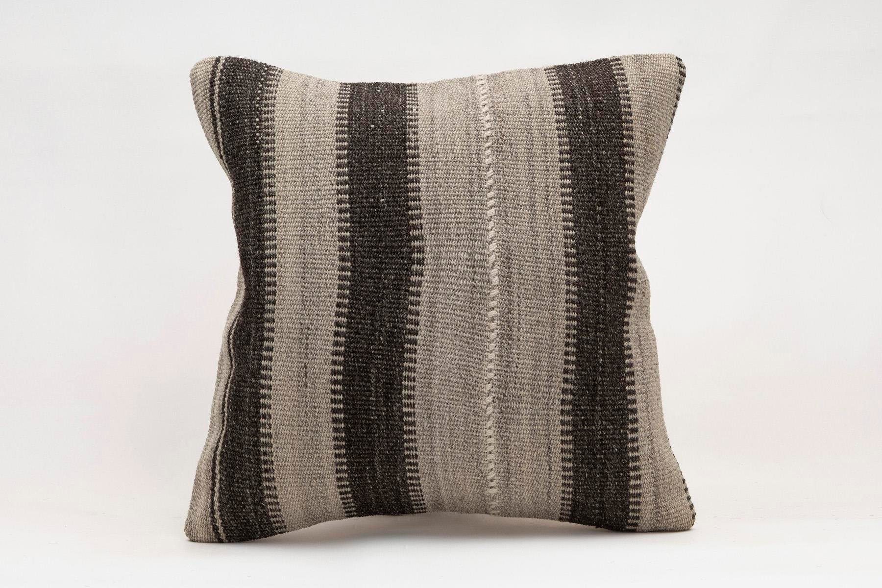 16x16 inches (40x40 cm) Kilim Pillow | KILIM WHOLESALE - Vintage Handmade Pillows - Vintage Handmade Kilim Rugs - It is 100% wool. Artistic and historical rugs. Old handwoven rugs. - Online hand woven rugs and kilim cushions sales. Shipping to a