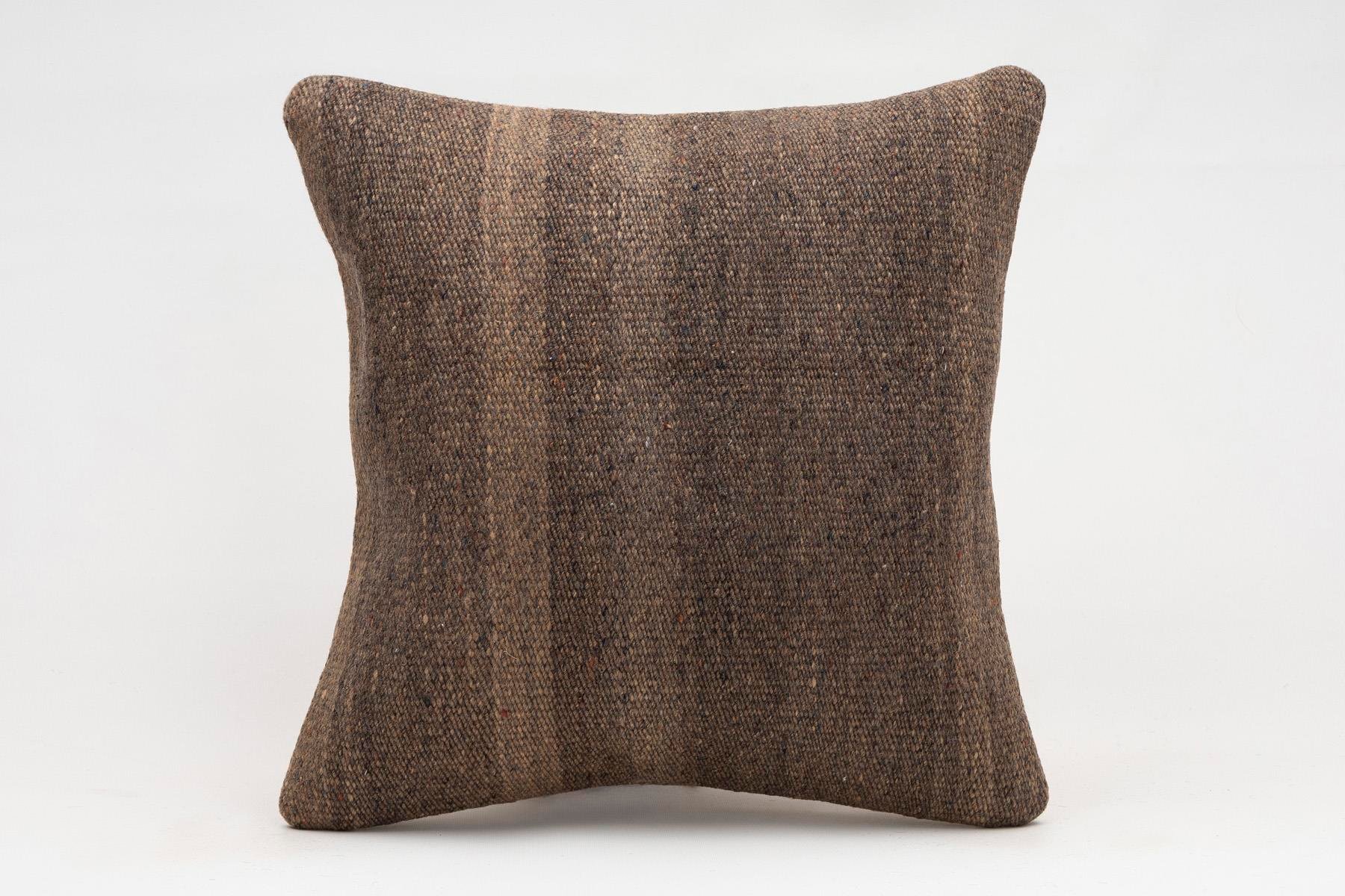 16x16 inches (40x40 cm) Kilim Pillow | KILIM WHOLESALE - Vintage Handmade Pillows - Vintage Handmade Kilim Rugs - It is 100% wool. Artistic and historical rugs. Old handwoven rugs. - Online hand woven rugs and kilim cushions sales. Shipping to a