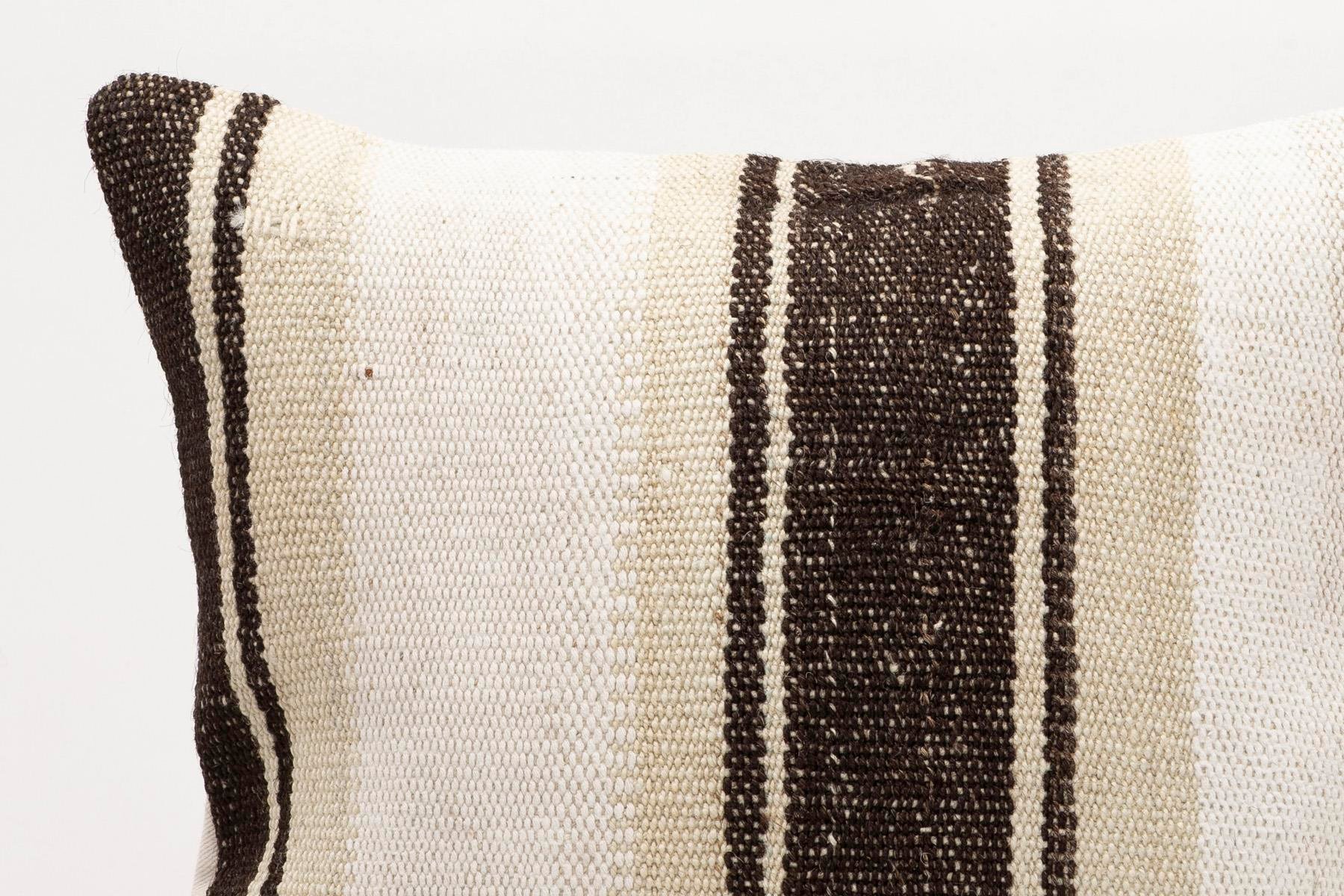 16x16 inches (40x40 cm) Kilim Pillow | KILIM WHOLESALE - Vintage Handmade Pillows - Vintage Handmade Kilim Rugs - It is 100% wool. Artistic and historical rugs. Old handwoven rugs. - Online hand woven rugs and kilim cushions sales. Shipping to a