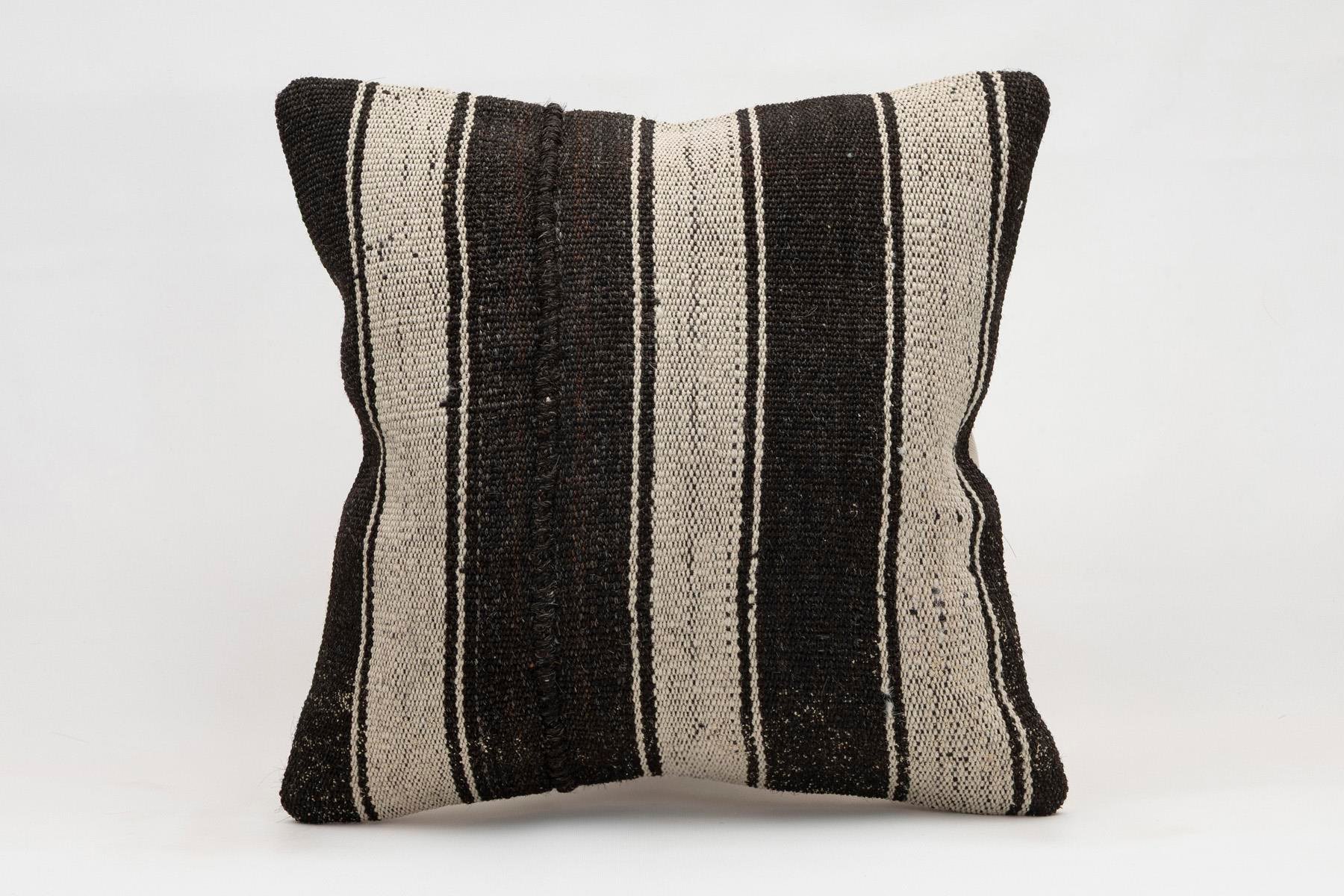 16x16 inches (40x40 cm) Kilim Pillow | KILIM WHOLESALE - Vintage Handmade Pillows - Vintage Handmade Kilim Rugs - It is 100% wool. Artistic and historical rugs. Old handwoven rugs. - Online hand woven rugs and kilim cushions sales. Shipping to a