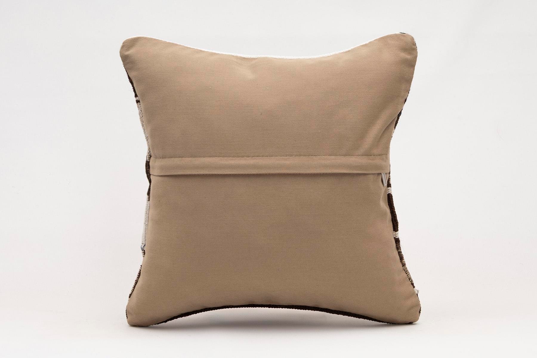 16x16 inches (40x40 cm) Kilim Pillow | KILIM WHOLESALE - Vintage Handmade Pillows - Vintage Handmade Kilim Rugs - It is 100% wool. Artistic and historical rugs. Old handwoven rugs. - Online hand woven rugs and kilim cushions sales. Shipping to a