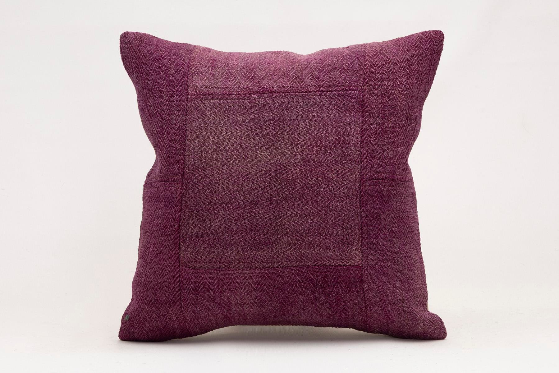 16x16 inches (40x40 cm) Kilim Pillow | KILIM WHOLESALE - Vintage Handmade Pillows - Vintage Handmade Kilim Rugs - It is 100% wool. Artistic and historical rugs. Old handwoven rugs. - Online hand woven rugs and kilim cushions sales. Shipping to a